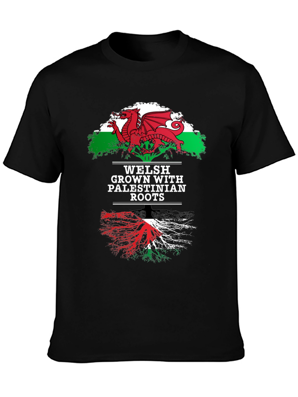 Welsh Palestinian Roots Graphic Tee