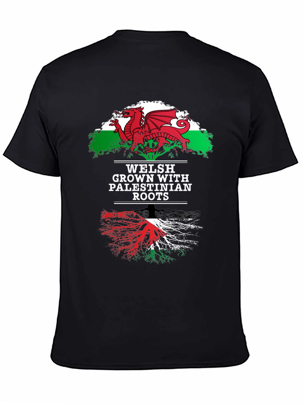 Welsh Palestinian Roots Graphic Tee