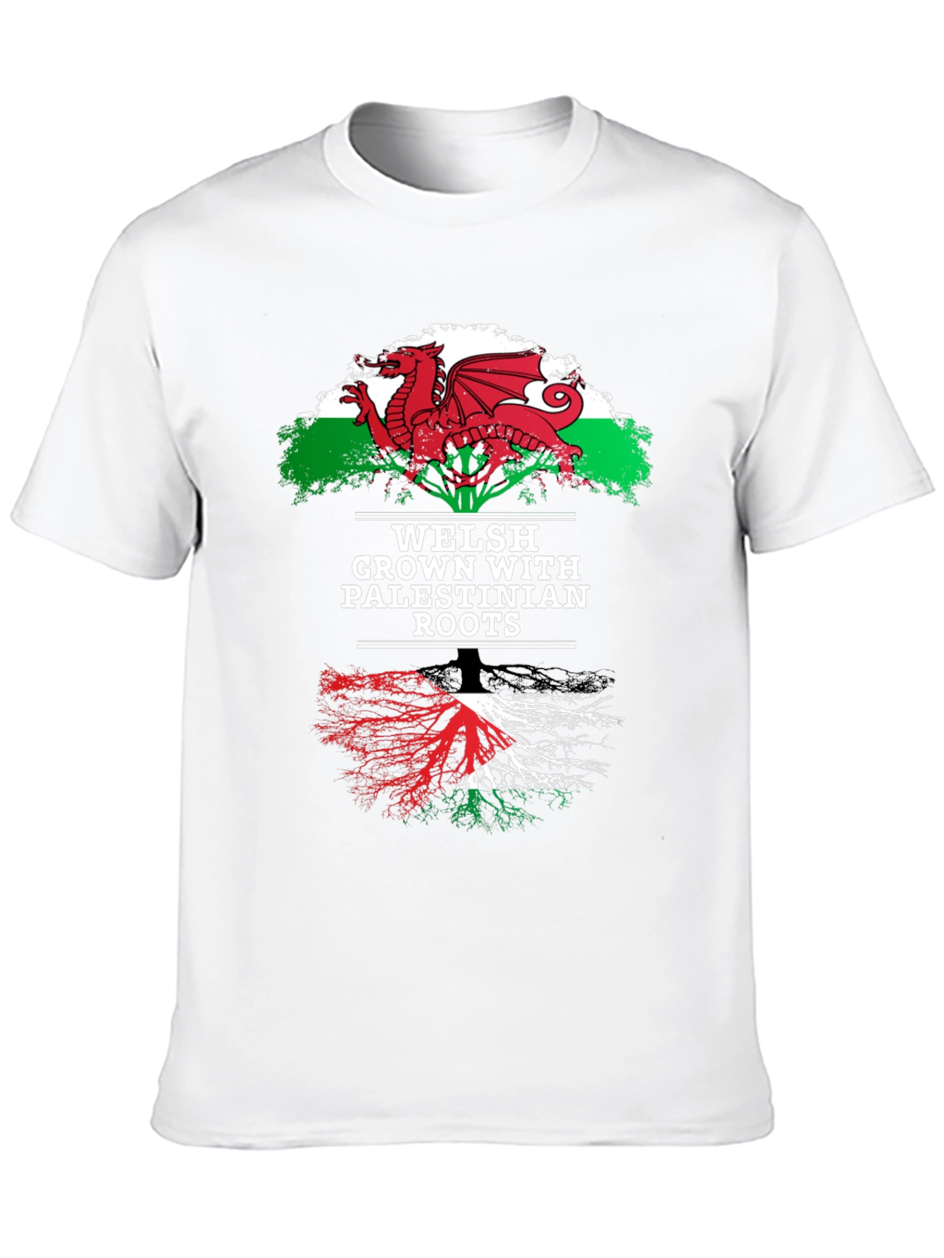 Welsh Palestinian Roots Graphic Tee