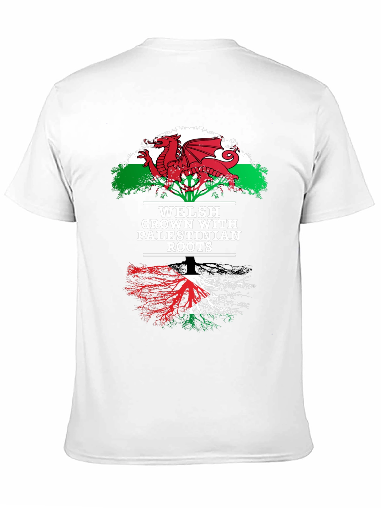 Welsh Palestinian Roots Graphic Tee