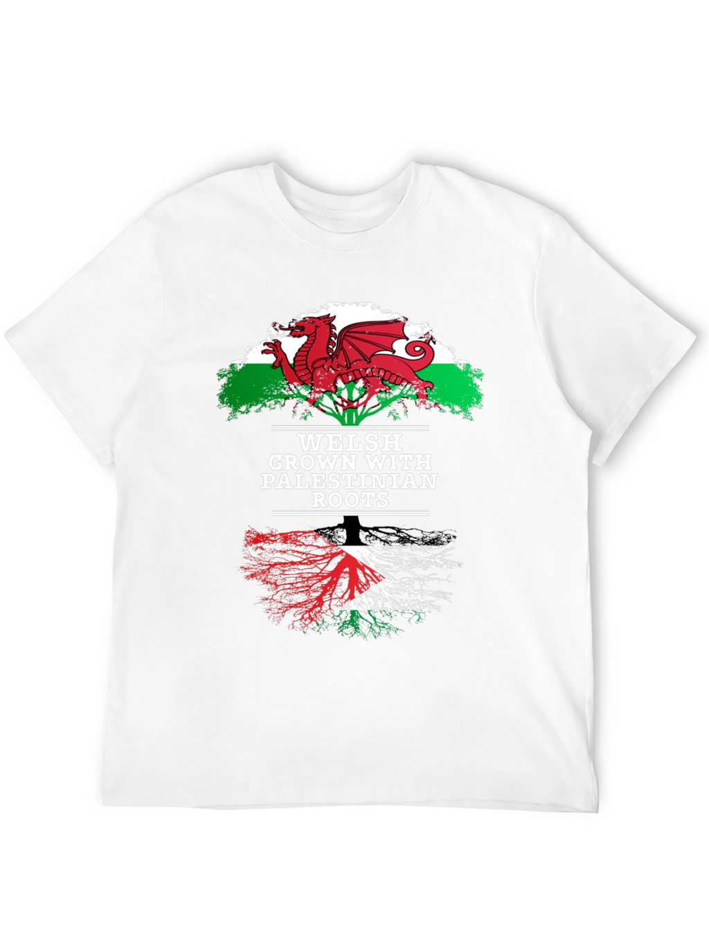 Welsh Palestinian Roots Graphic Tee