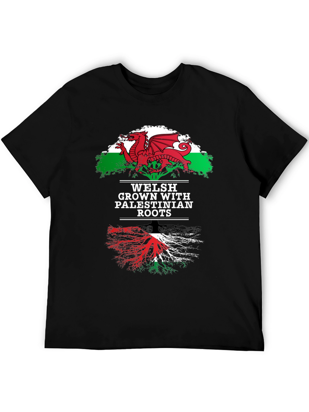 Welsh Palestinian Roots Graphic Tee