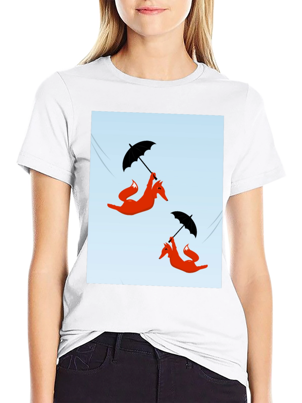Funky Fox Umbrella Ride T-Shirt