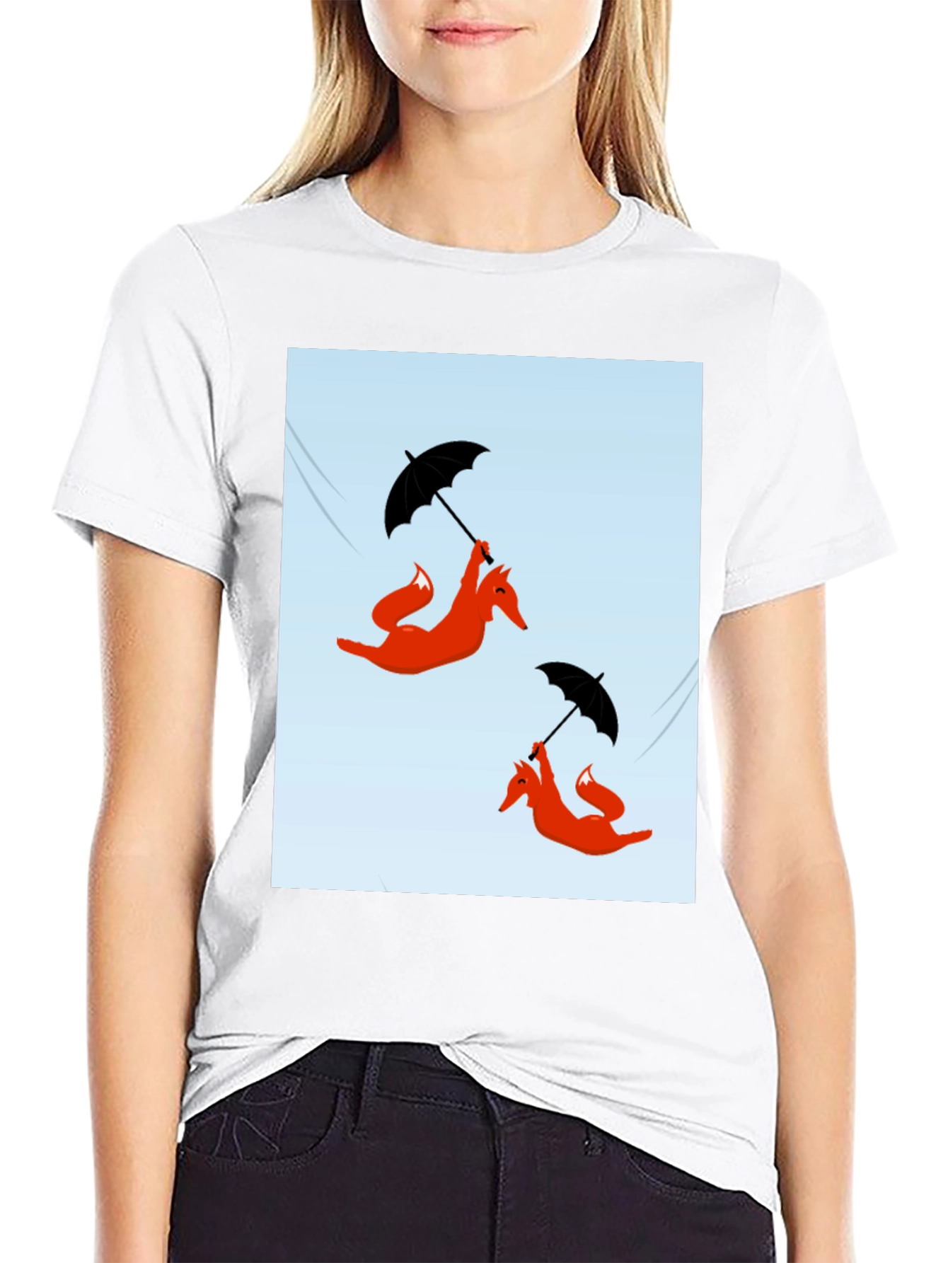 Funky Fox Umbrella Ride T-Shirt