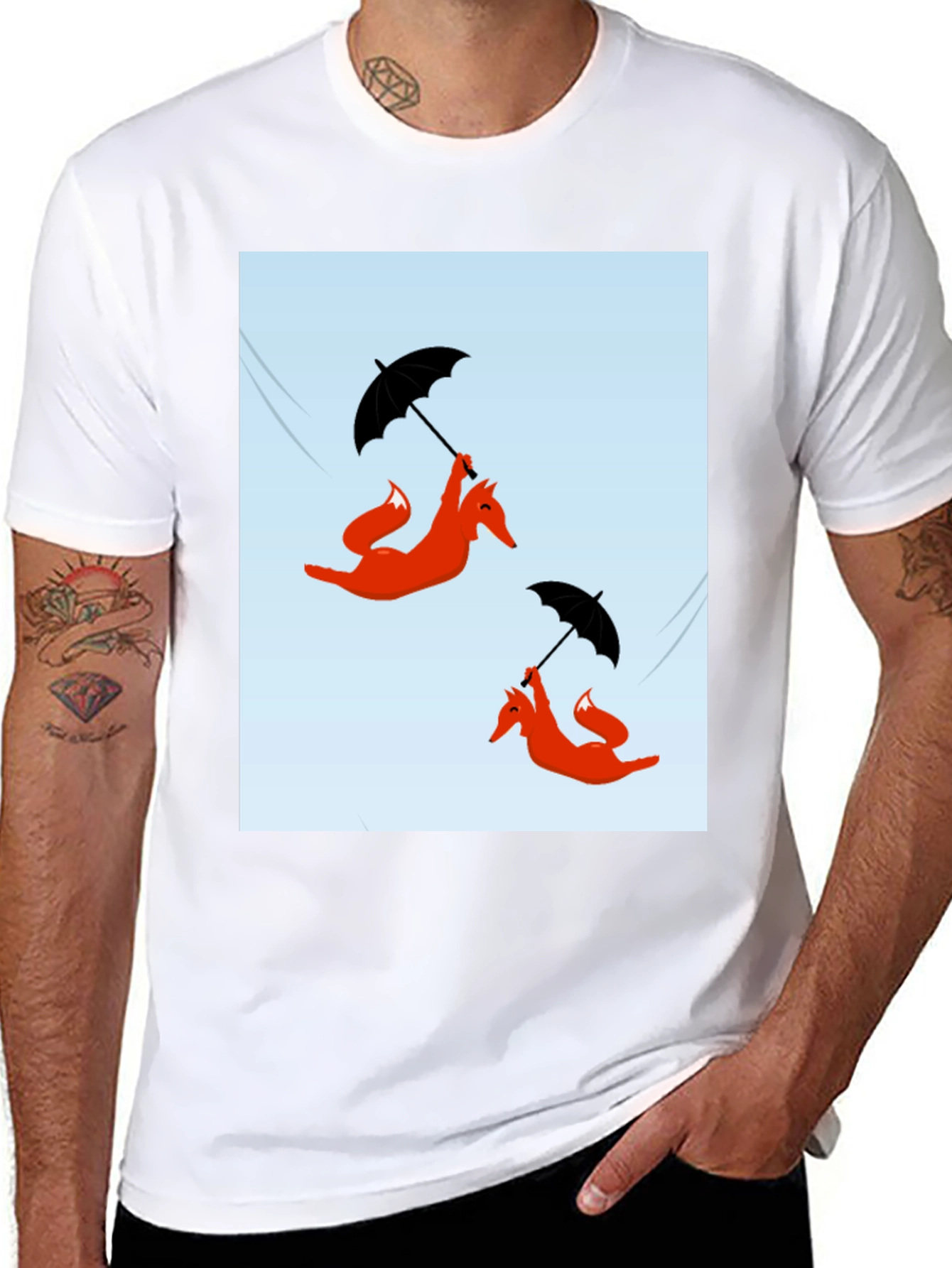 Funky Fox Umbrella Ride T-Shirt