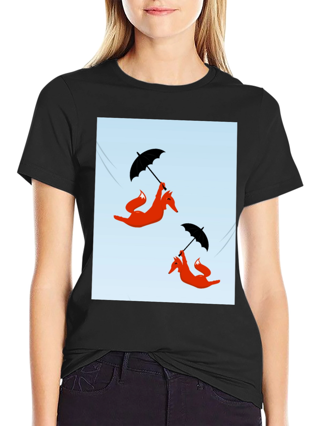 Funky Fox Umbrella Ride T-Shirt