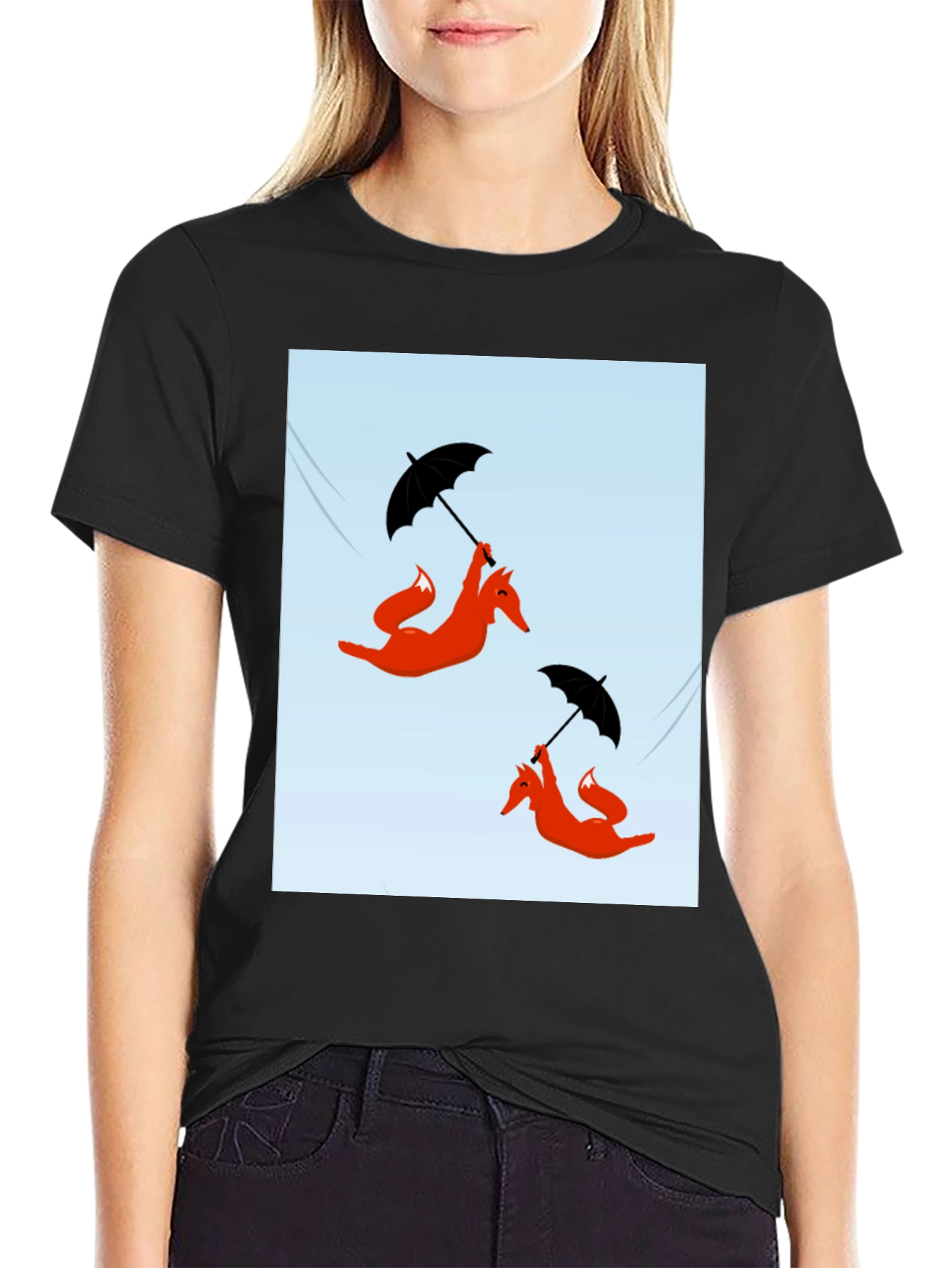 Funky Fox Umbrella Ride T-Shirt
