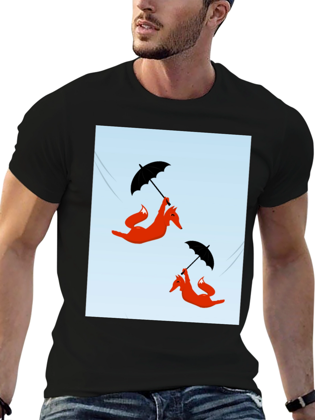 Funky Fox Umbrella Ride T-Shirt