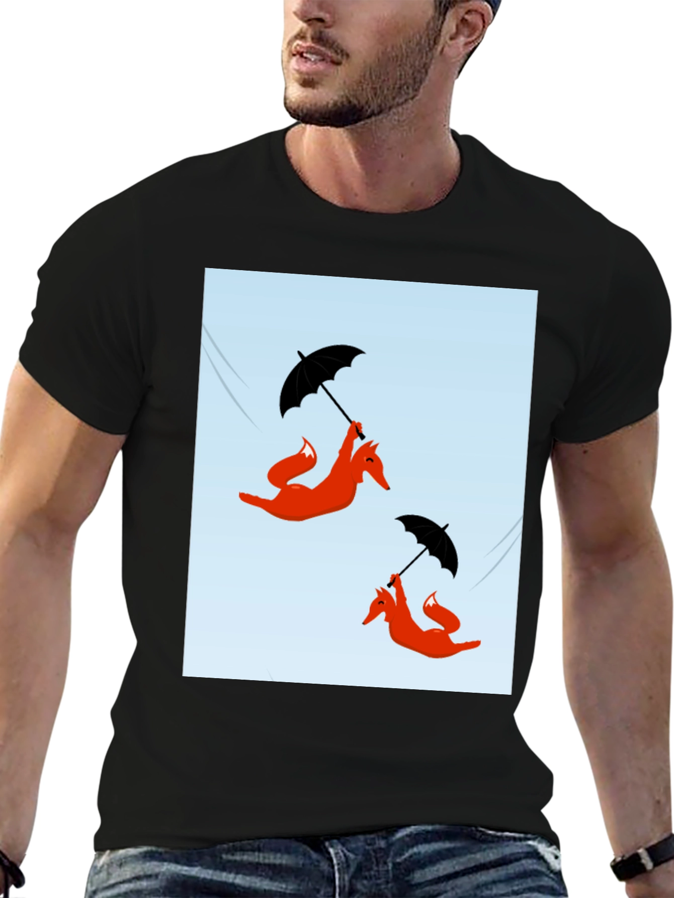 Funky Fox Umbrella Ride T-Shirt