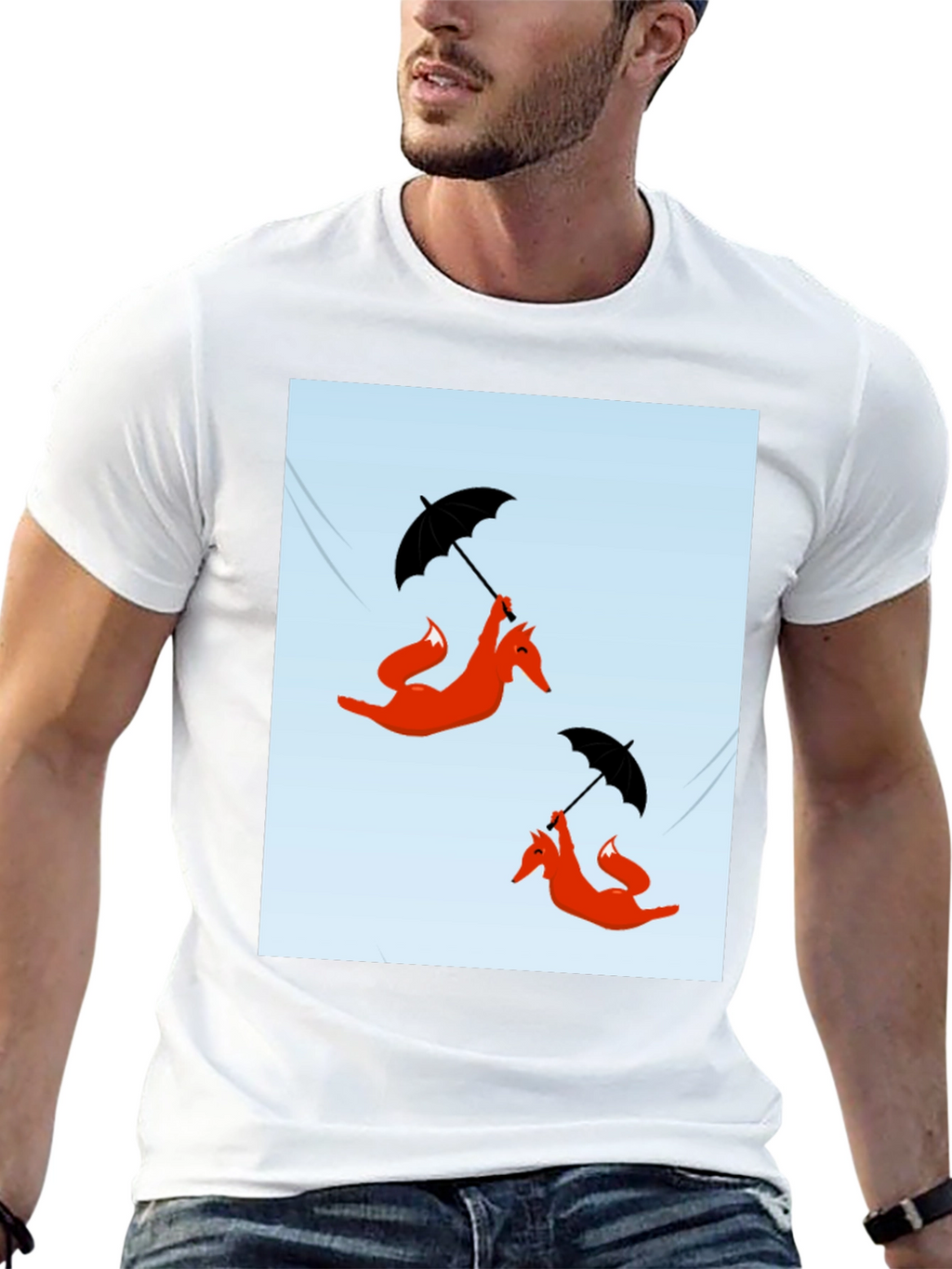 Funky Fox Umbrella Ride T-Shirt