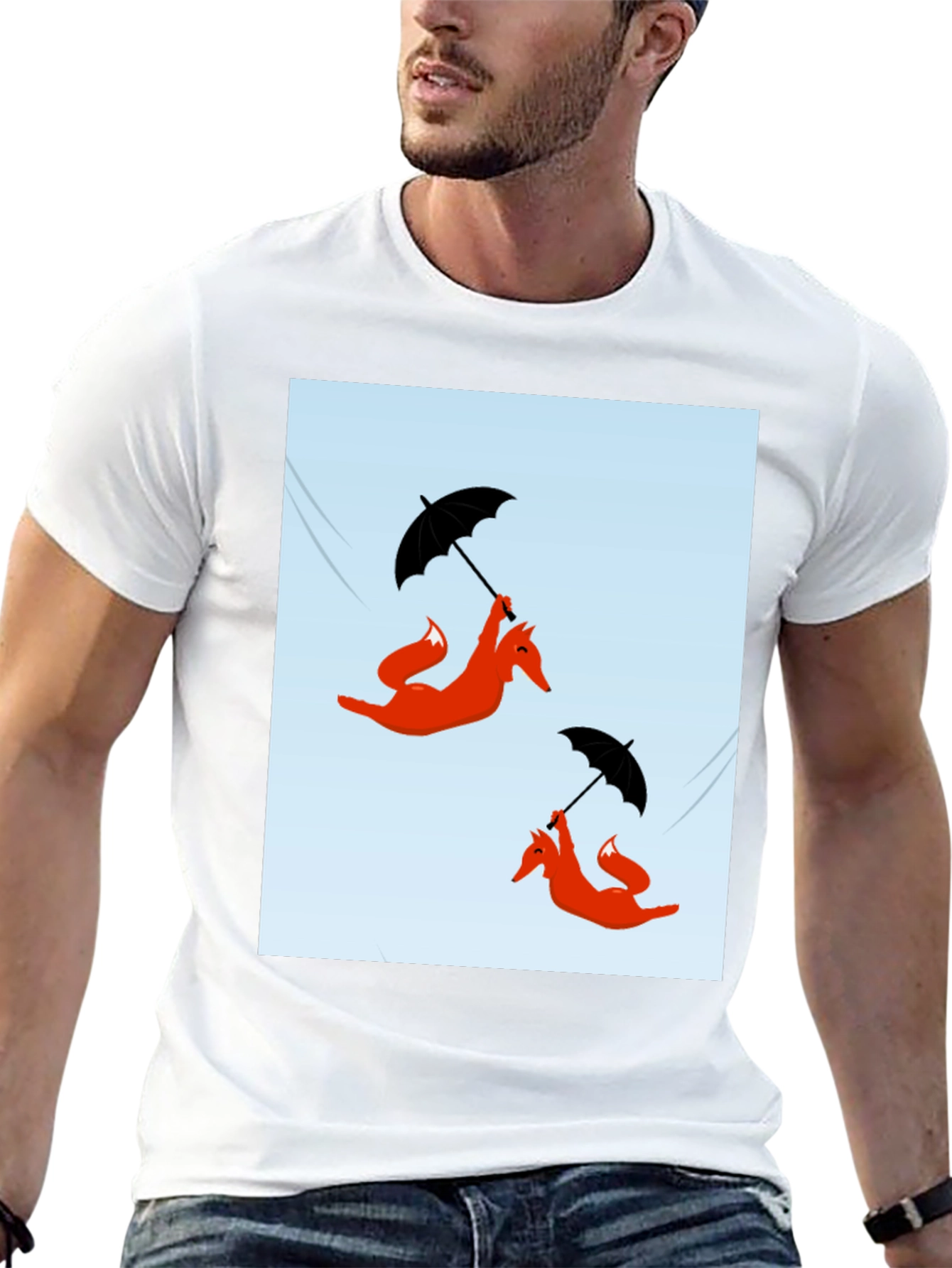 Funky Fox Umbrella Ride T-Shirt