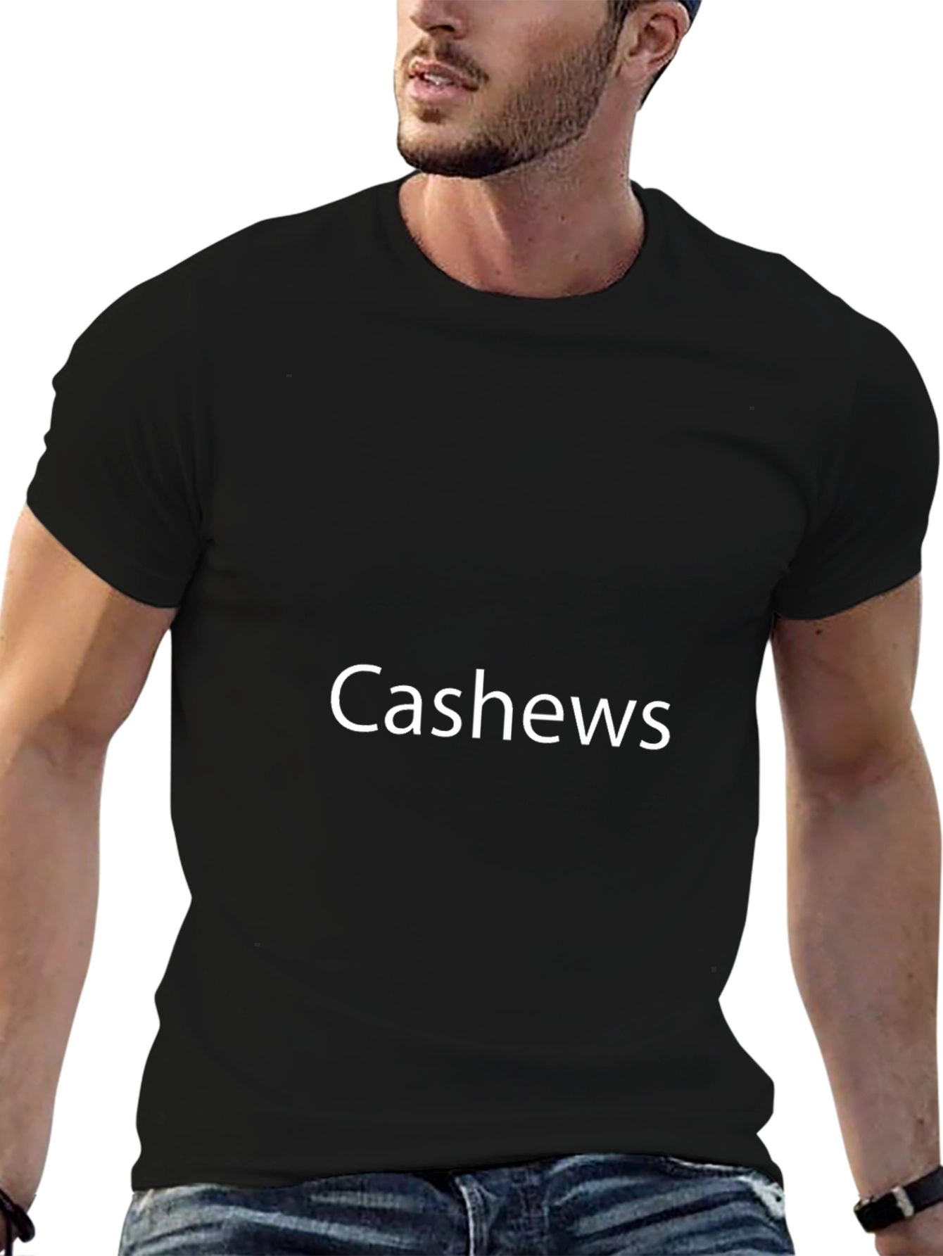 Cashews Graphic T-Shirt - Soft Cotton Blend Casual Style