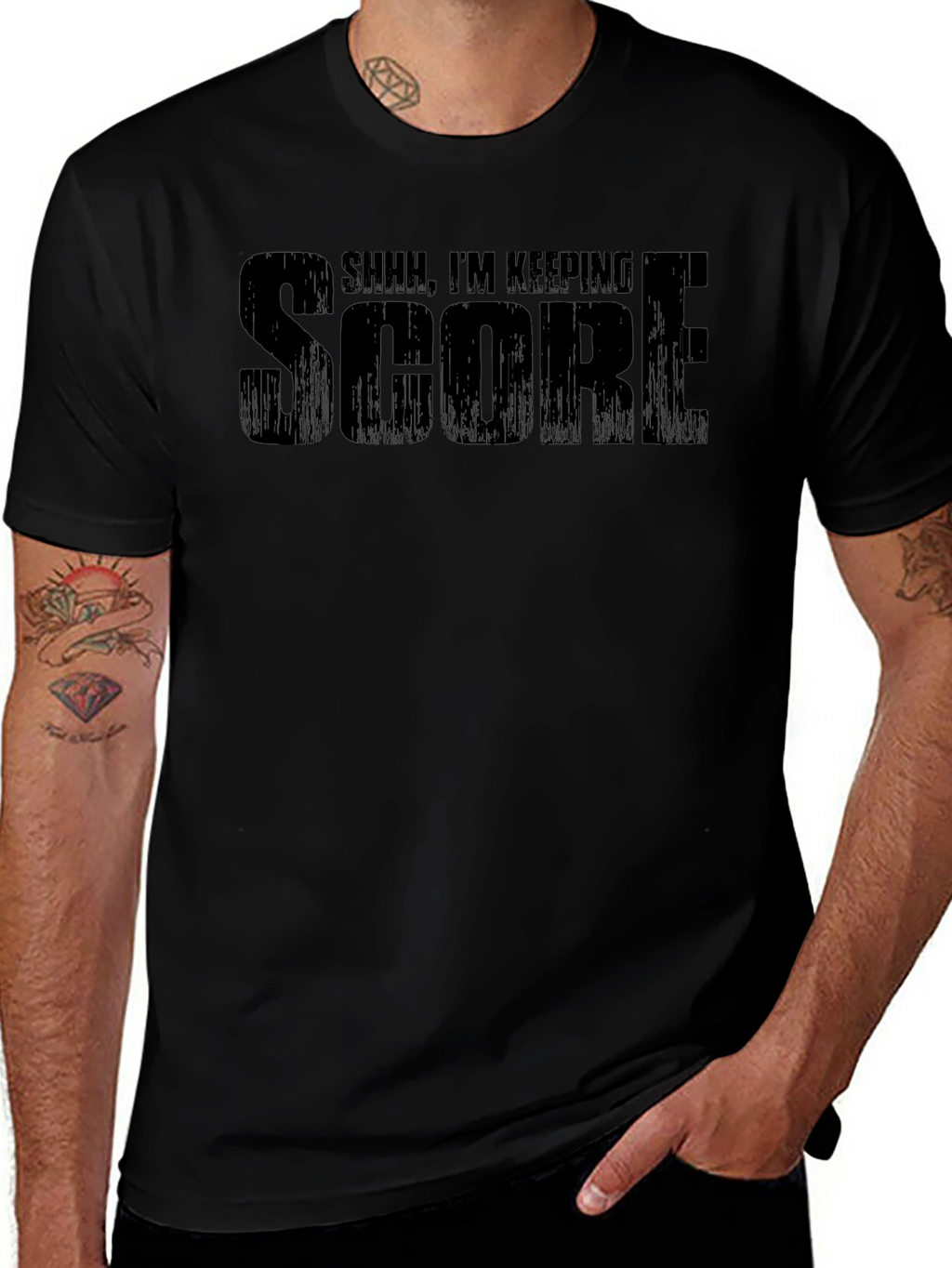 Shhh Im Keeping Score Graphic Tee