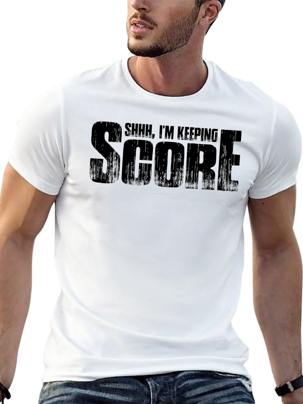 Shhh Im Keeping Score Graphic Tee