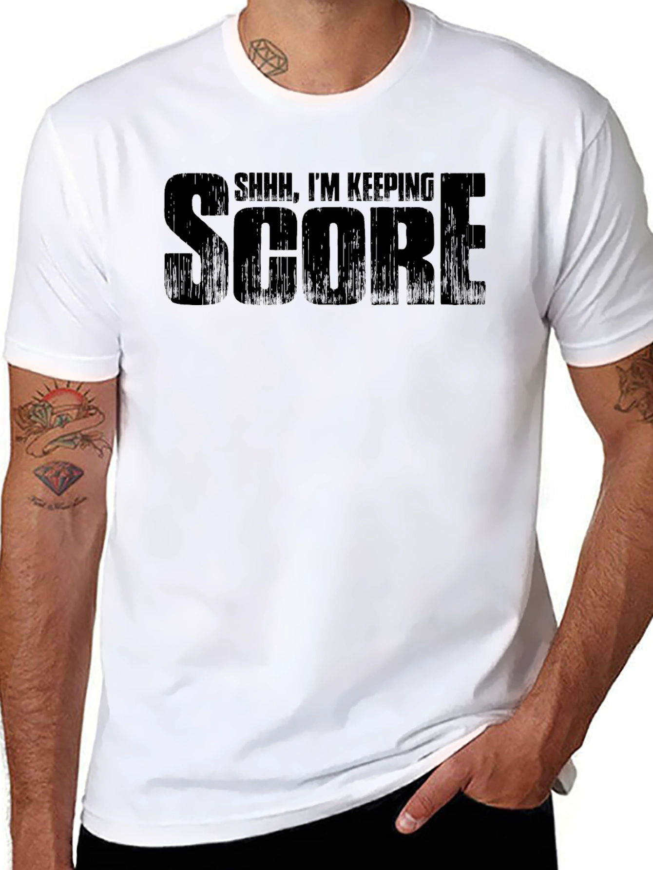 Shhh Im Keeping Score Graphic Tee