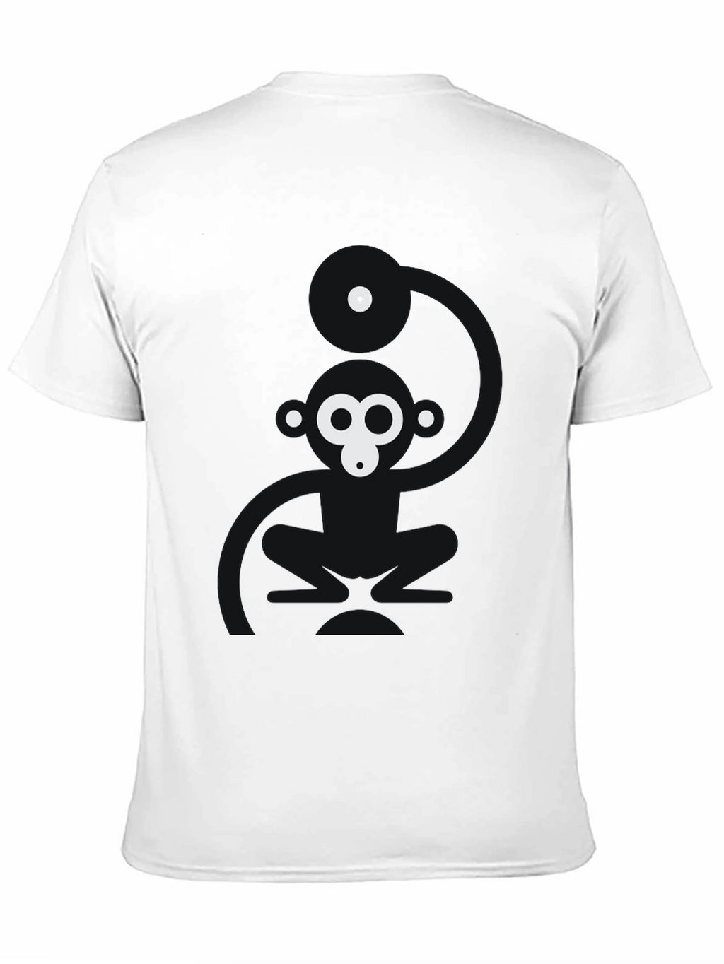 Abstract Gorilla Graphic Black T-Shirt