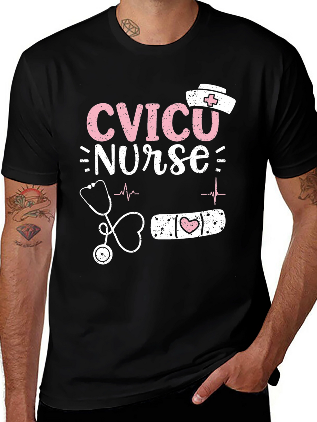 CVICU Nurse Graphic T-Shirt