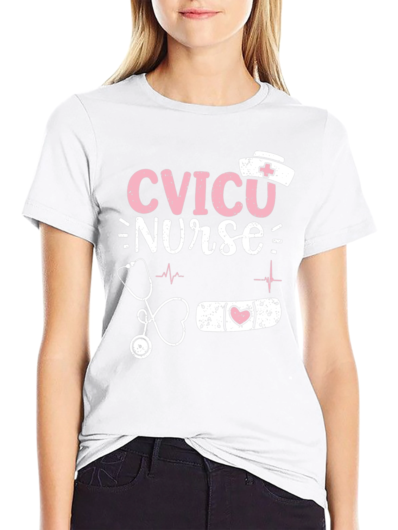 CVICU Nurse Graphic T-Shirt