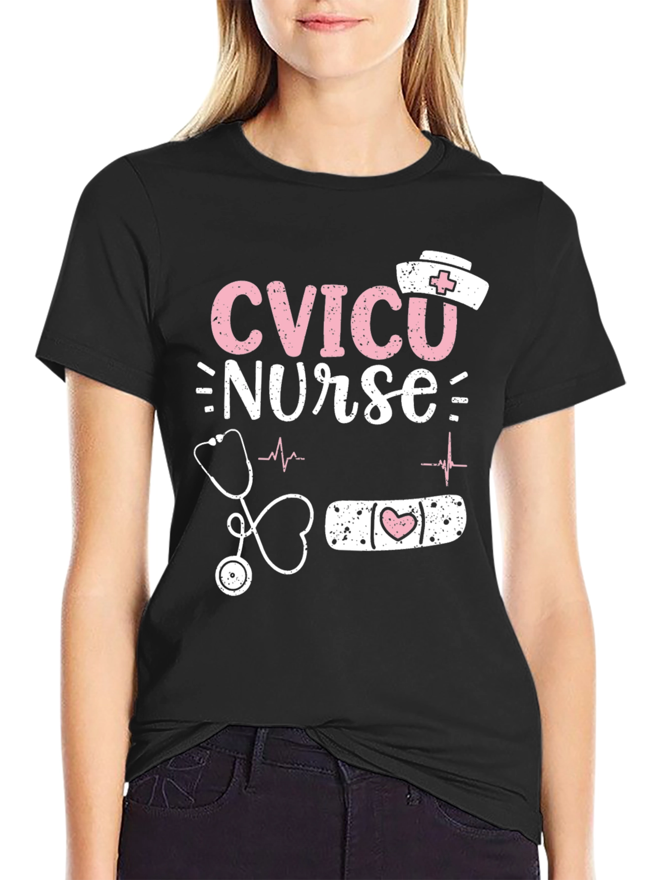 CVICU Nurse Graphic T-Shirt