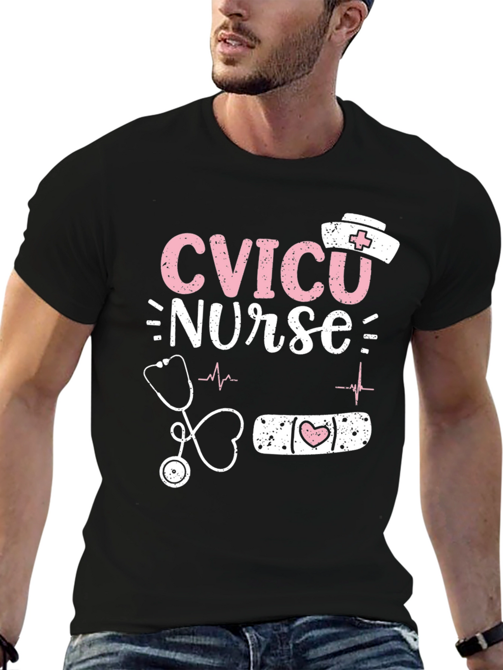 CVICU Nurse Graphic T-Shirt