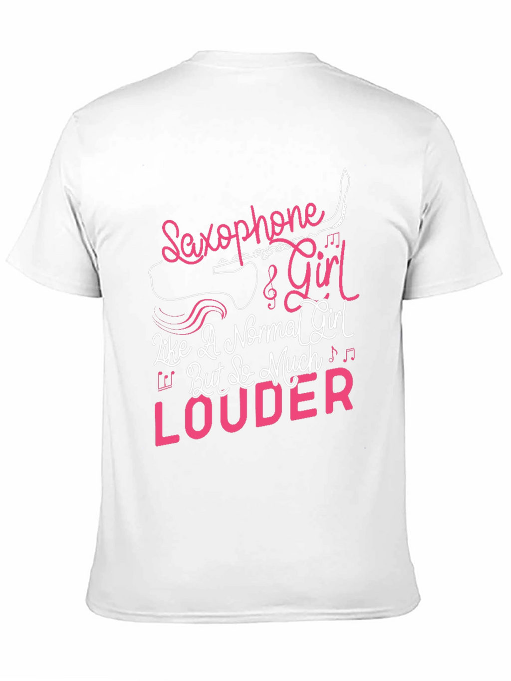 Saxophone Girl Louder T-Shirt