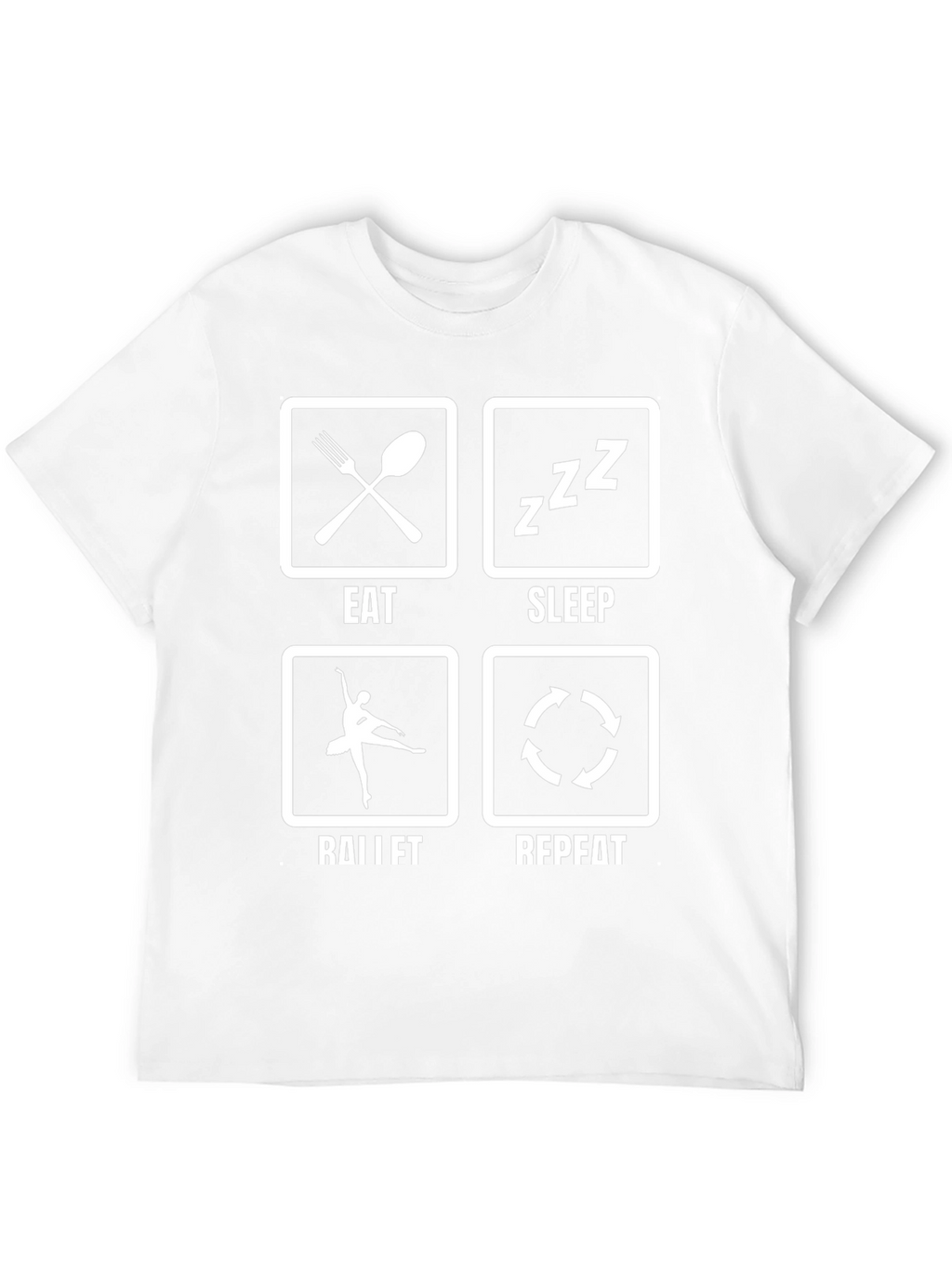 Eat Sleep Ballet Repeat Black T-Shirt