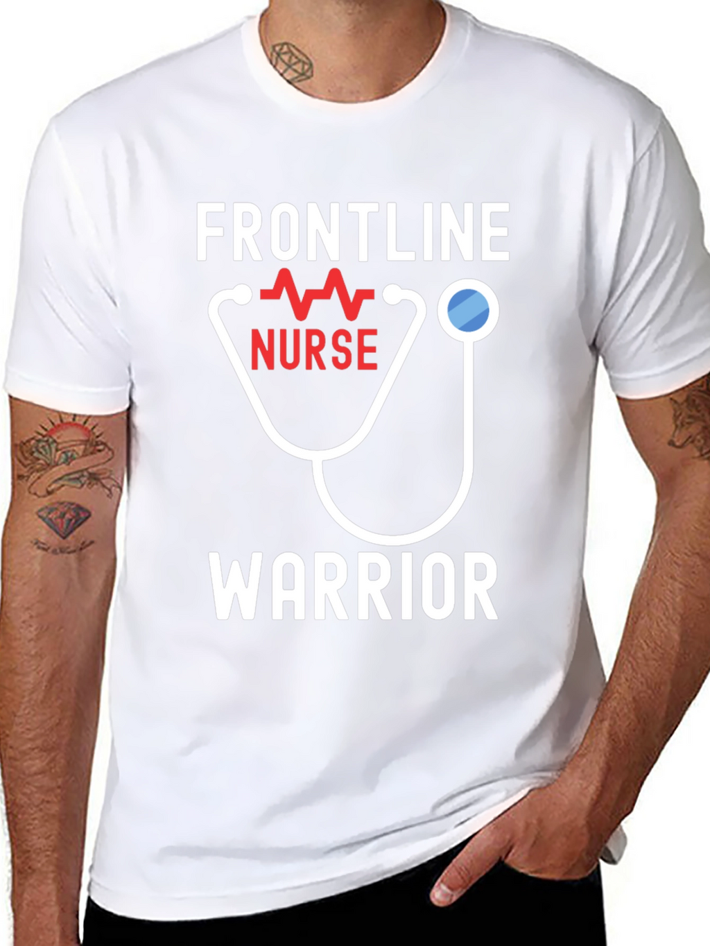 Frontline Nurse Warrior Graphic Tee