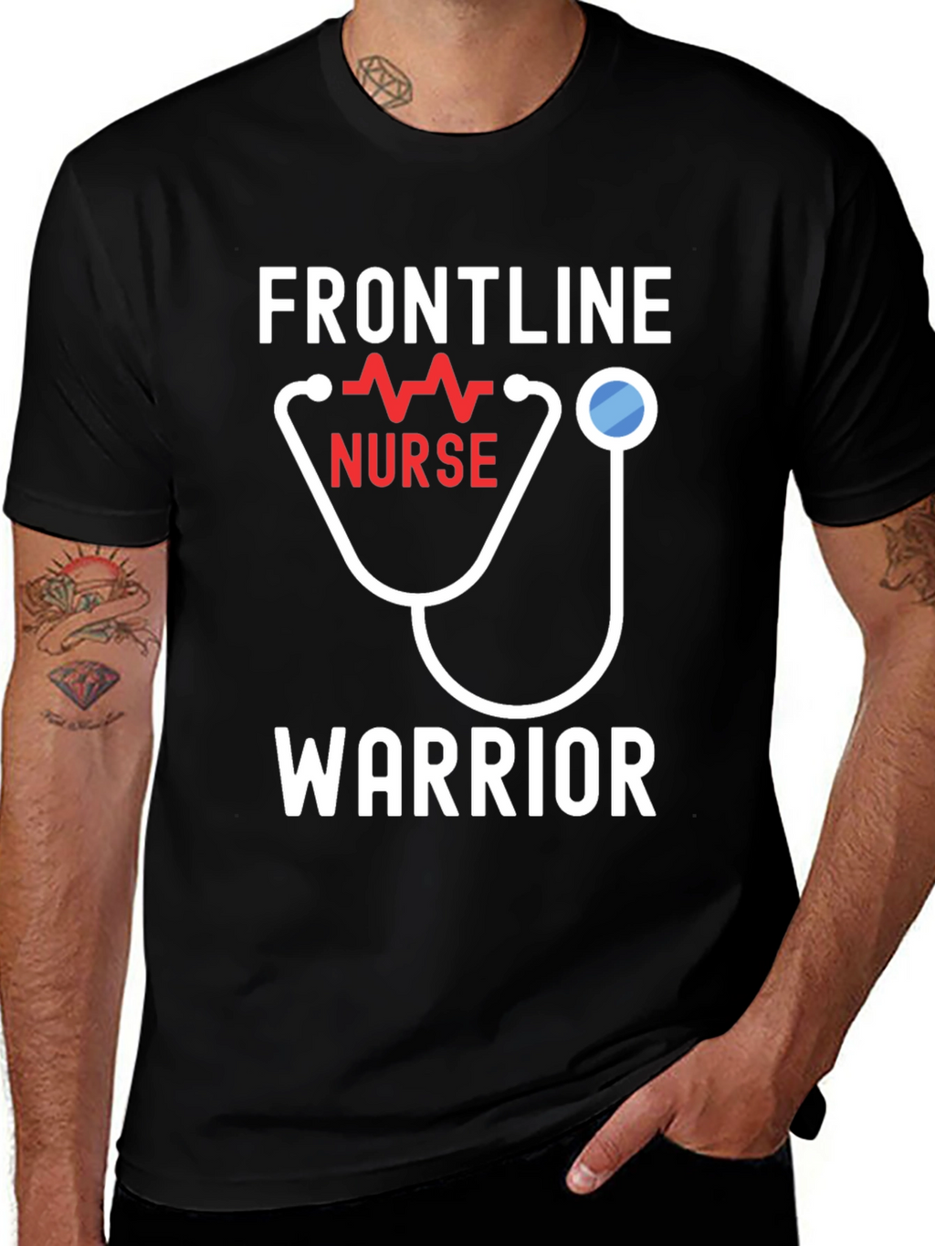 Frontline Nurse Warrior Graphic Tee