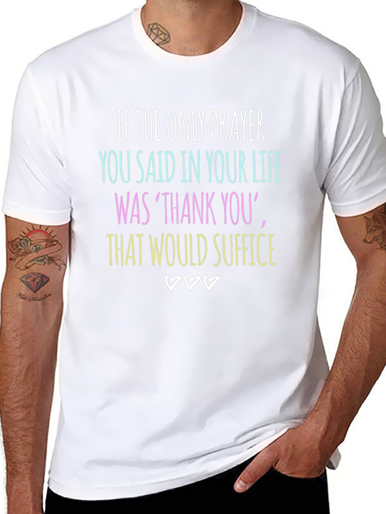 Gratitude Graphic Tee - Thank You Suffice