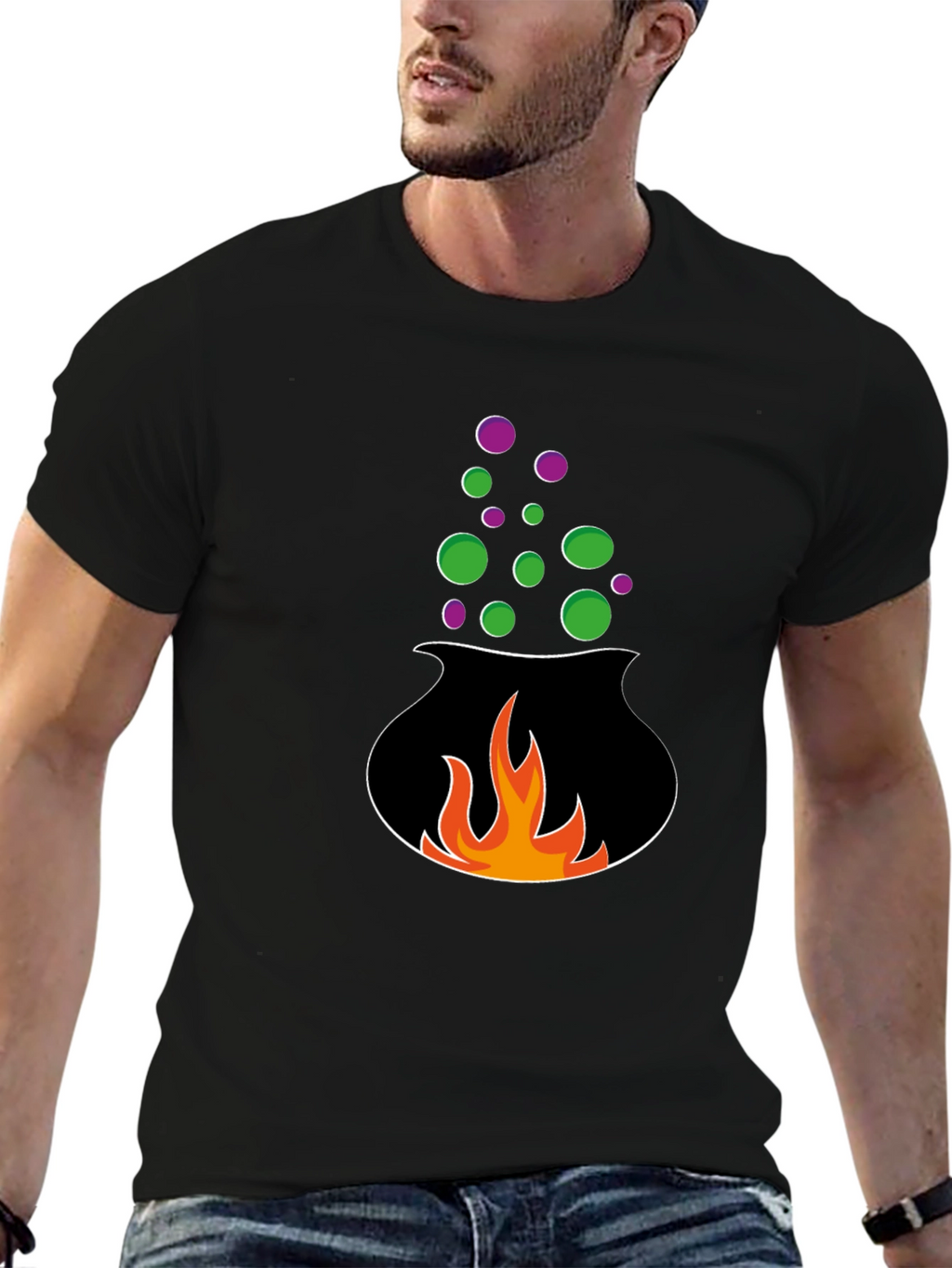 Halloween Cauldron Graphic Tee
