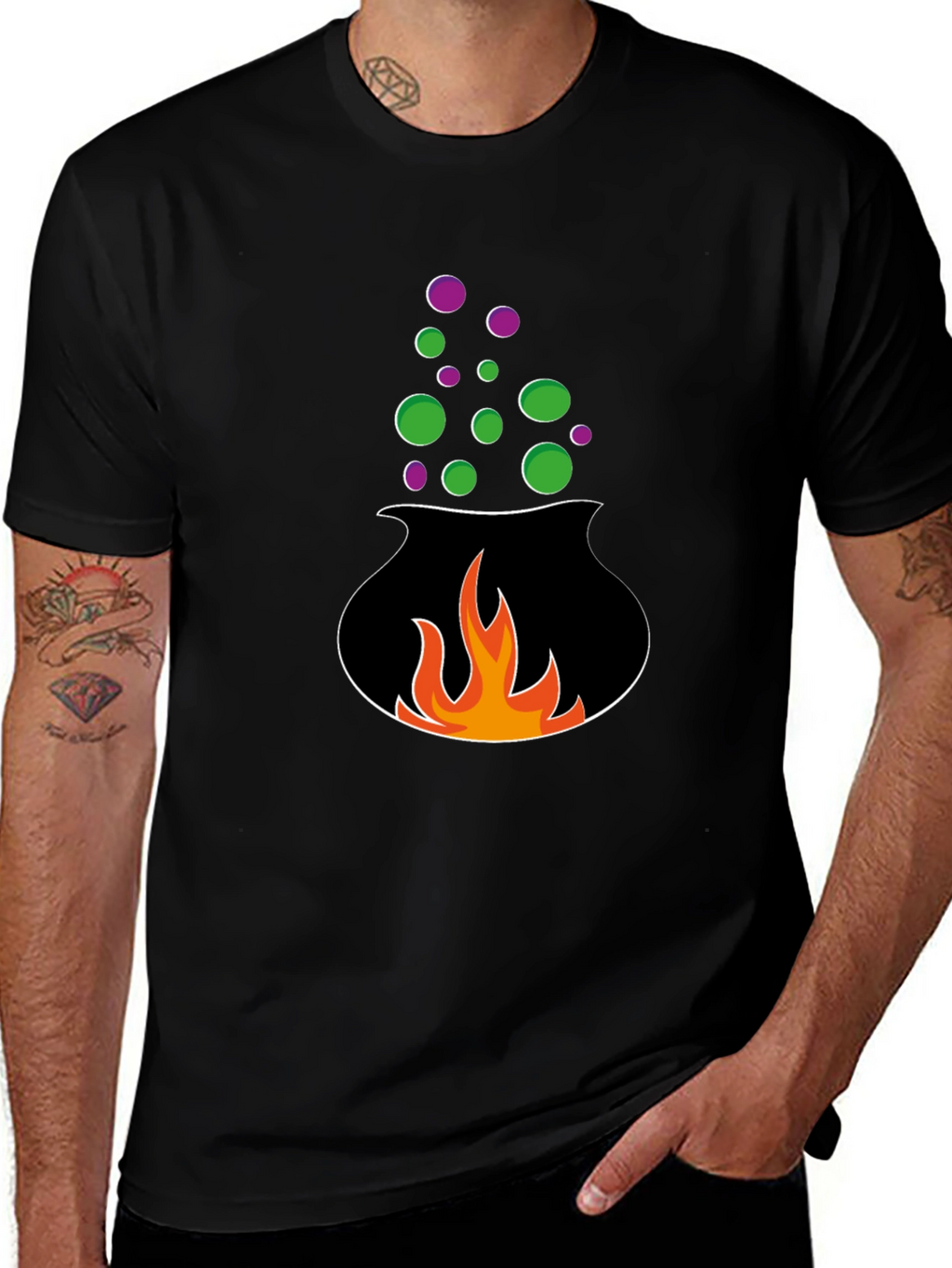 Halloween Cauldron Graphic Tee