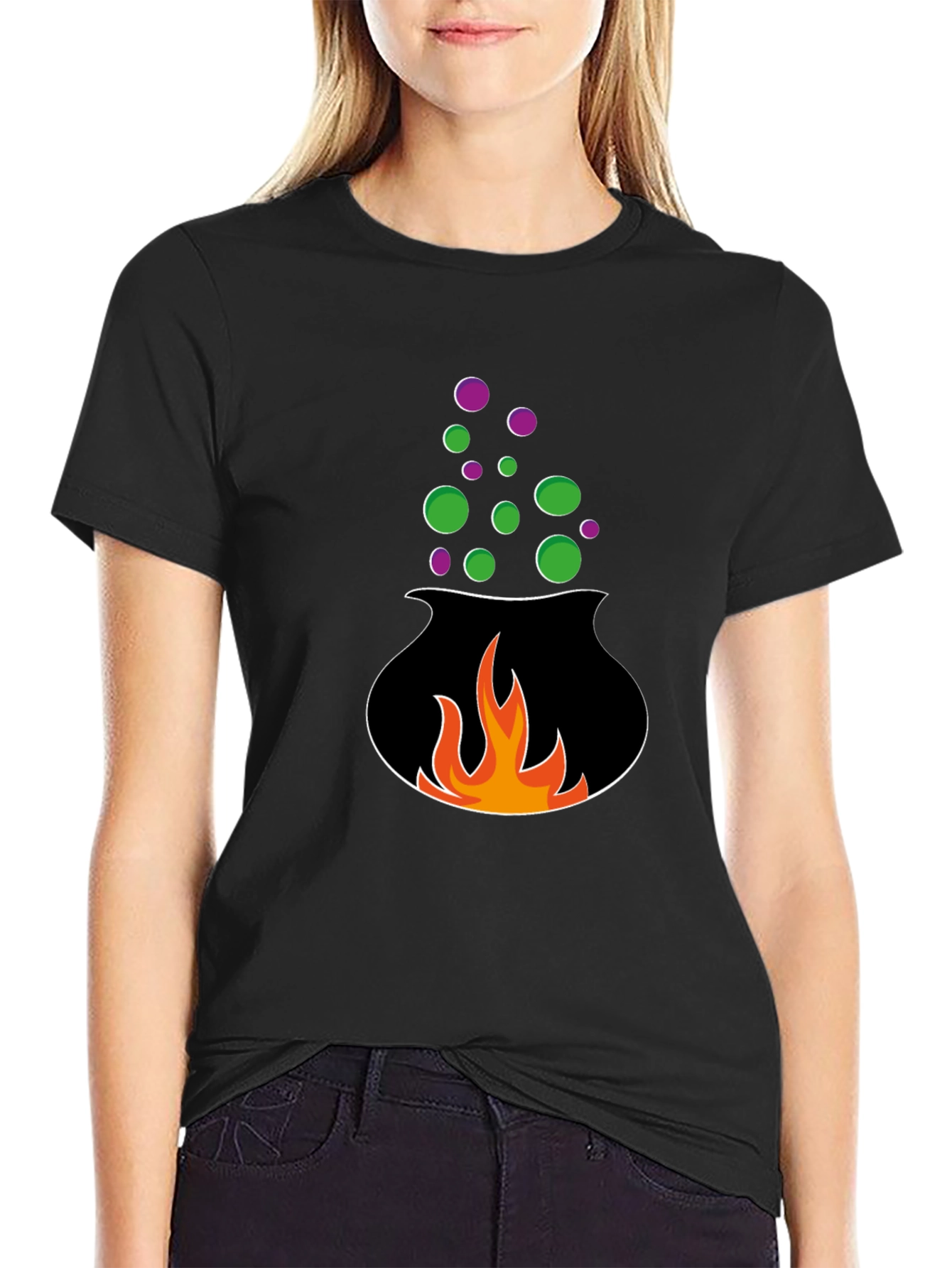 Halloween Cauldron Graphic Tee