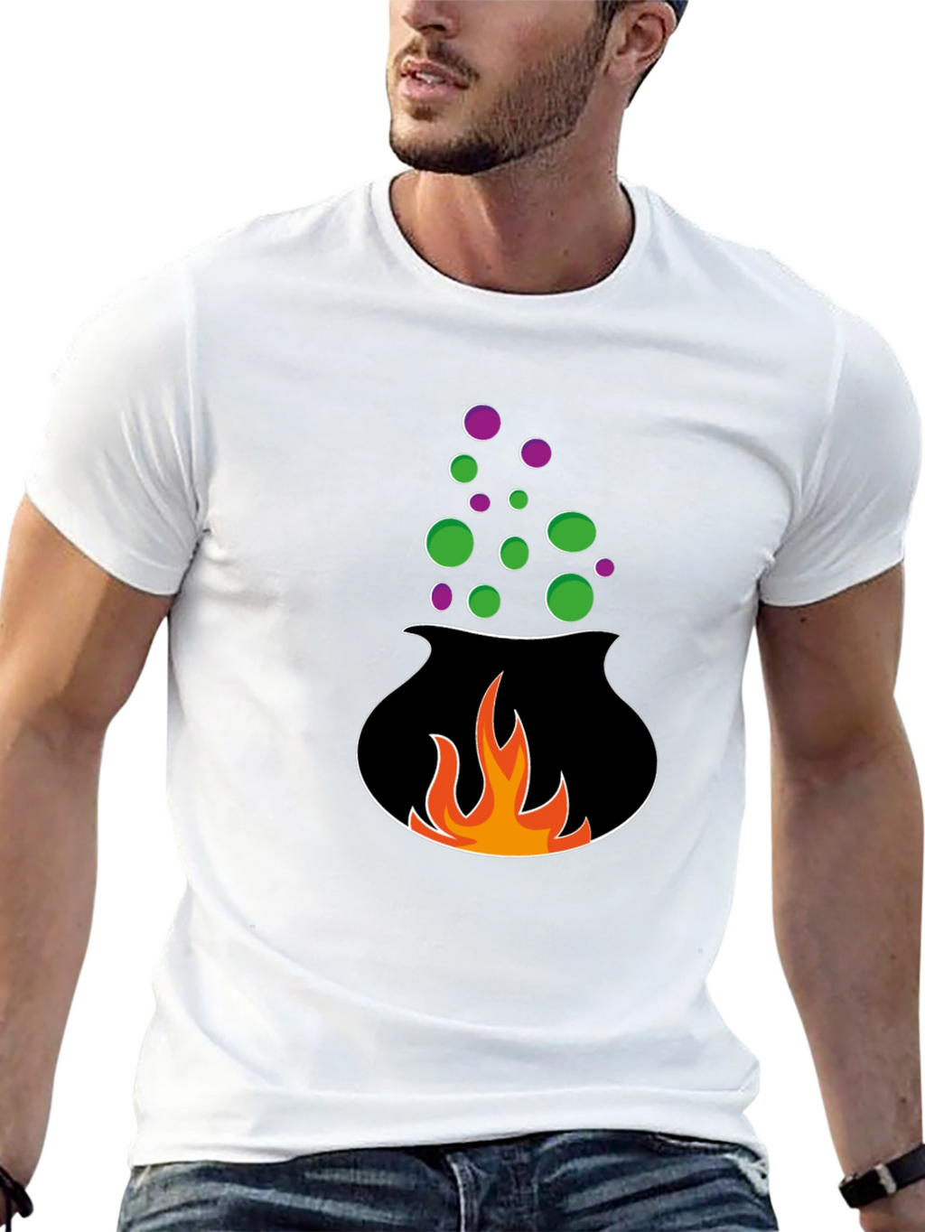 Halloween Cauldron Graphic Tee