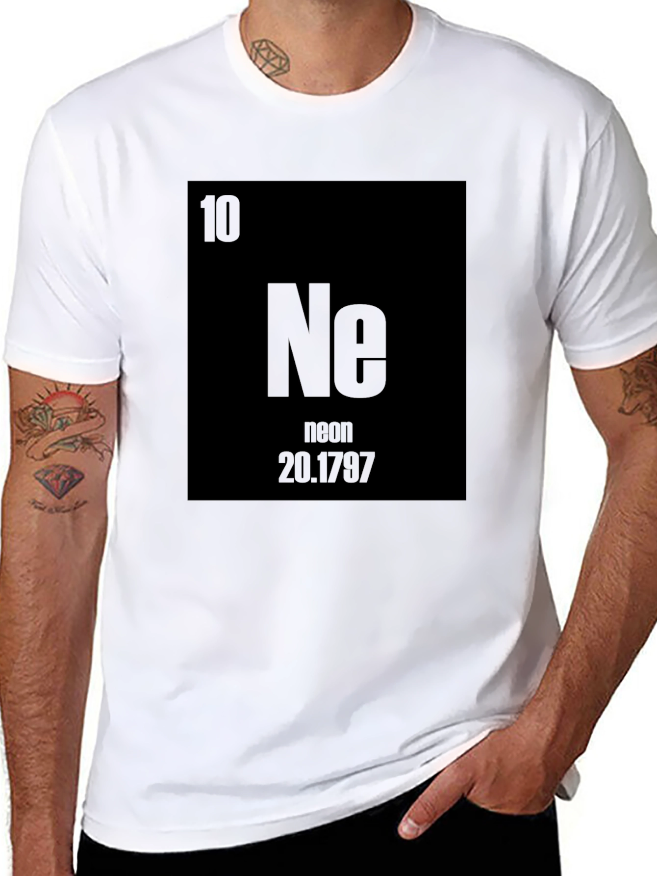 Neon Element T-Shirt - Science Tee for Chemistry Lovers