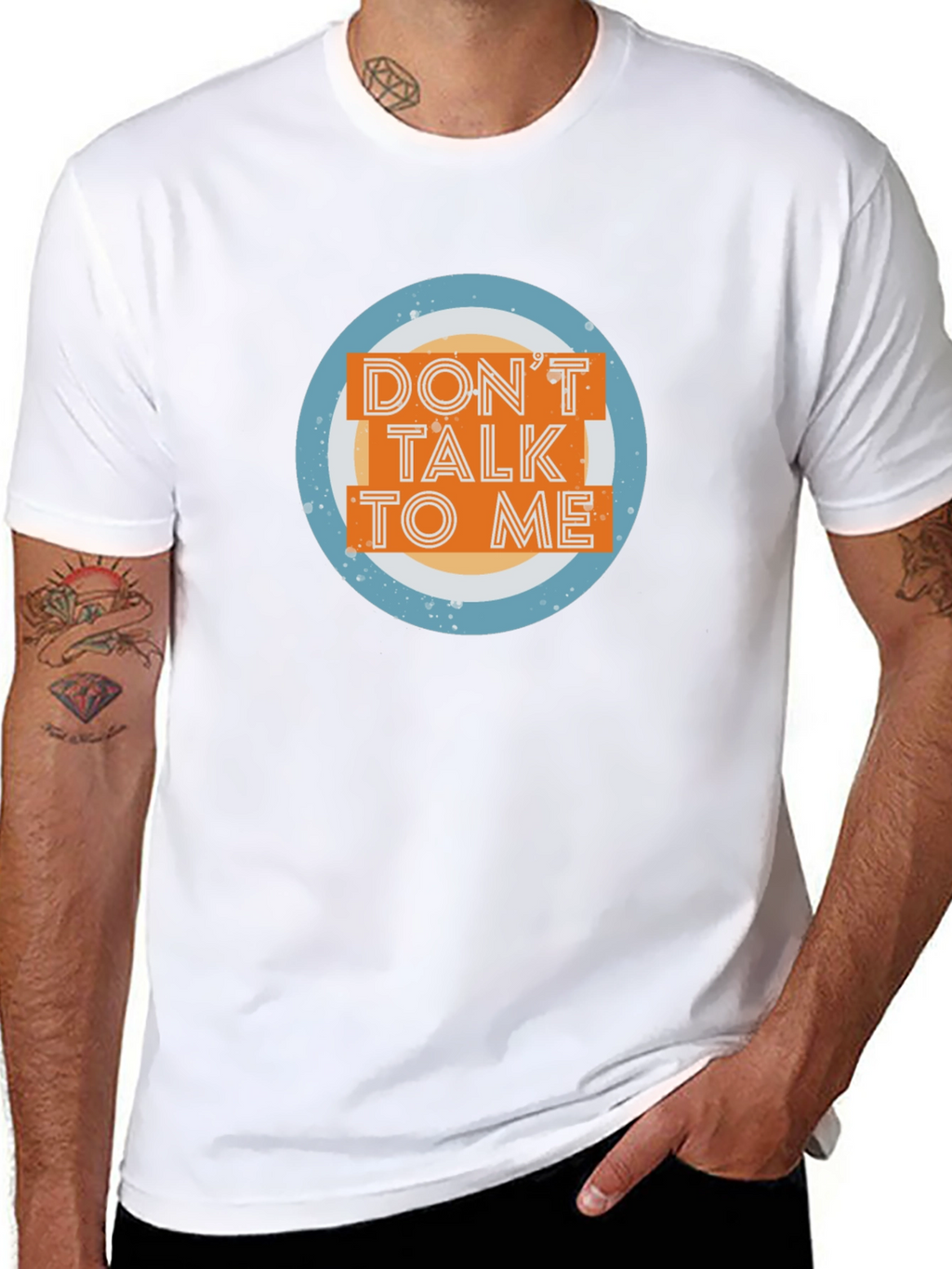 Dont Talk To Me Graphic Tee - Black