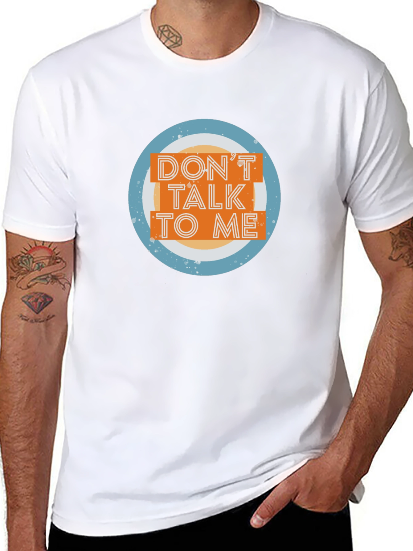 Dont Talk To Me Graphic Tee - Black