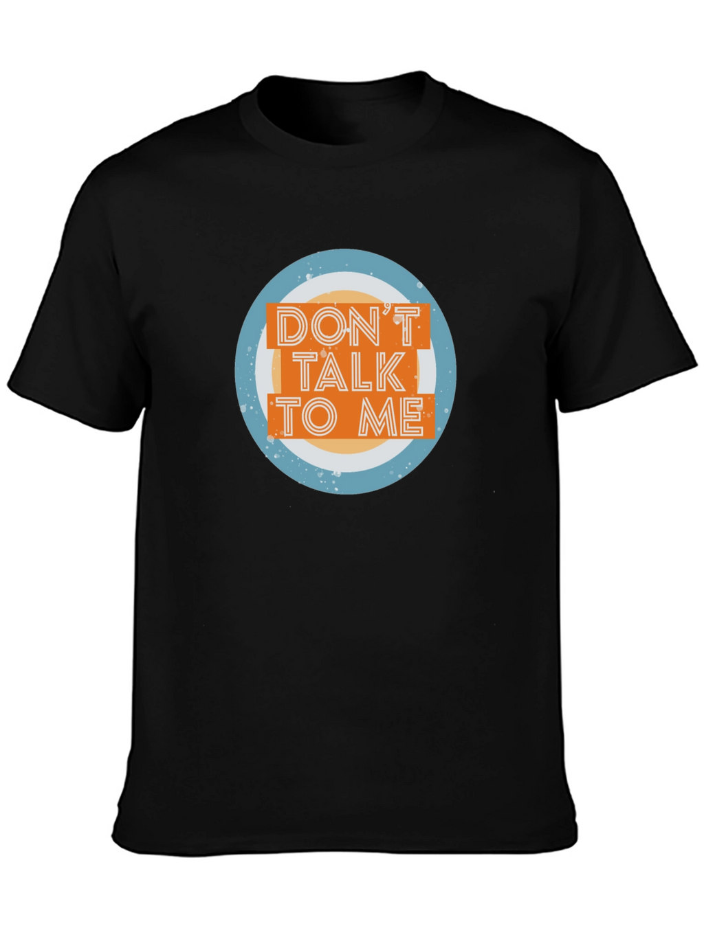 Dont Talk To Me Graphic Tee - Black