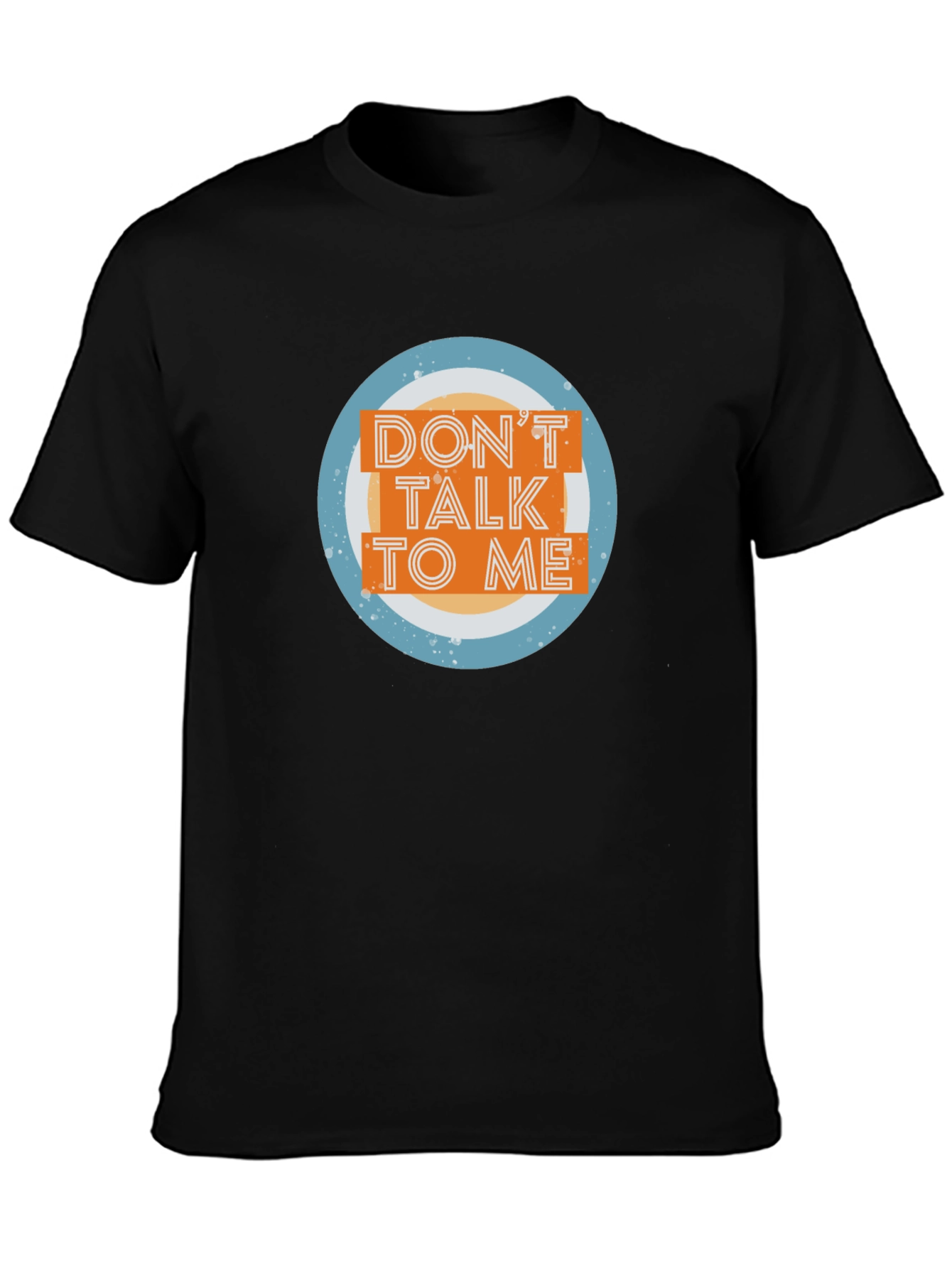 Dont Talk To Me Graphic Tee - Black