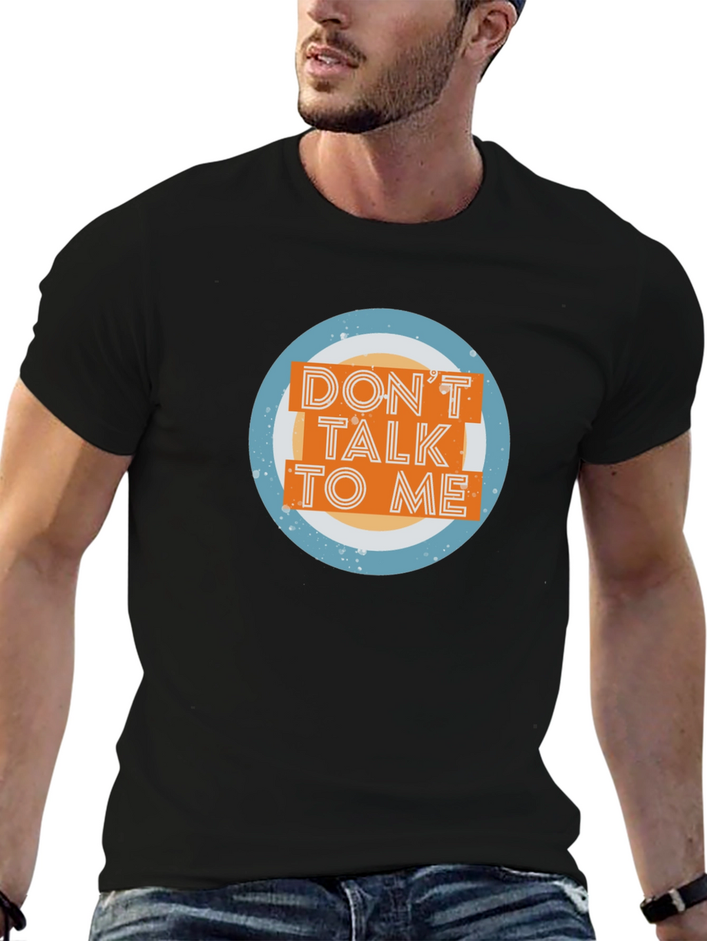 Dont Talk To Me Graphic Tee - Black