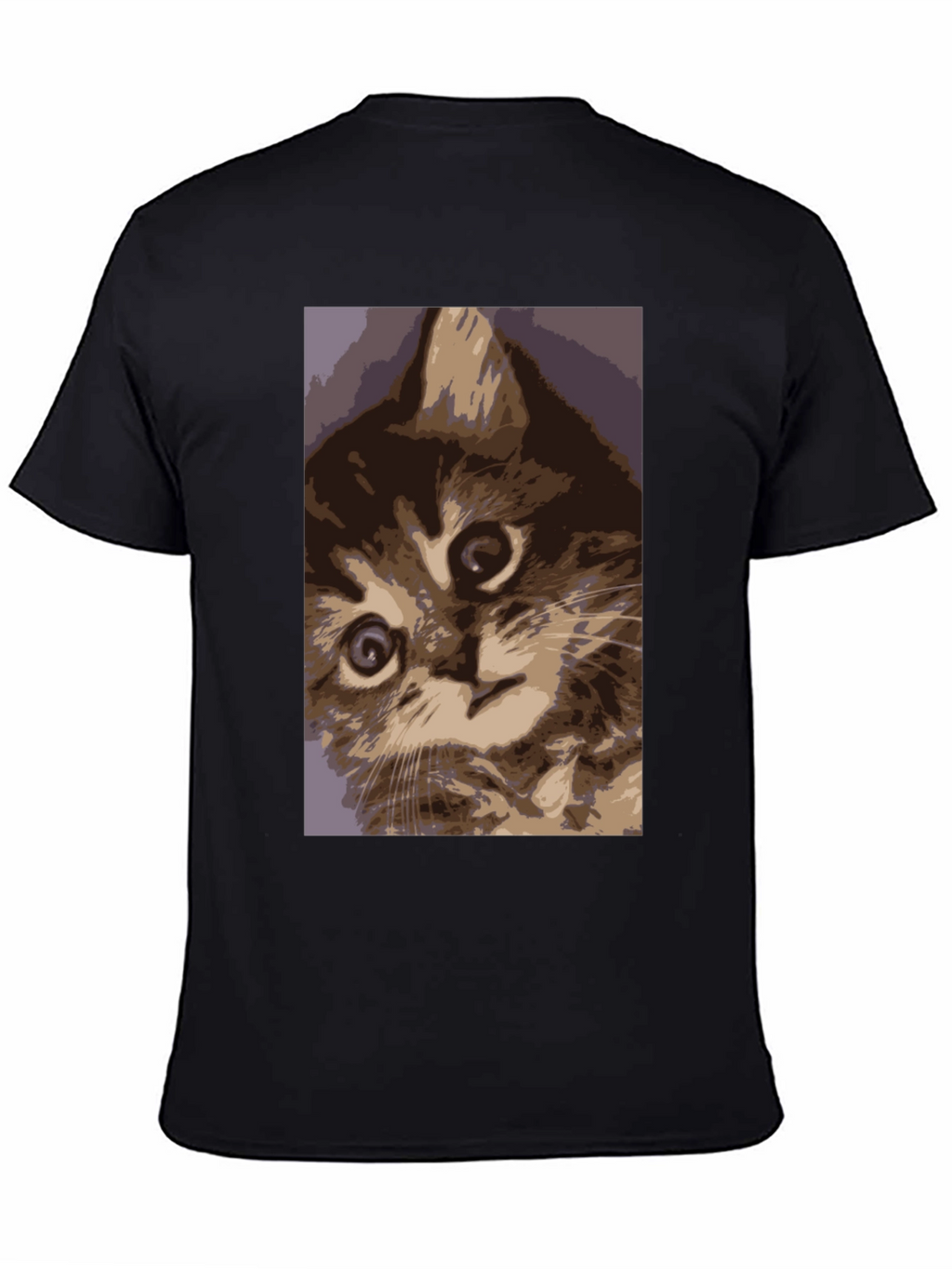 Curious Kitten Graphic Tee - Soft Cotton Comfort