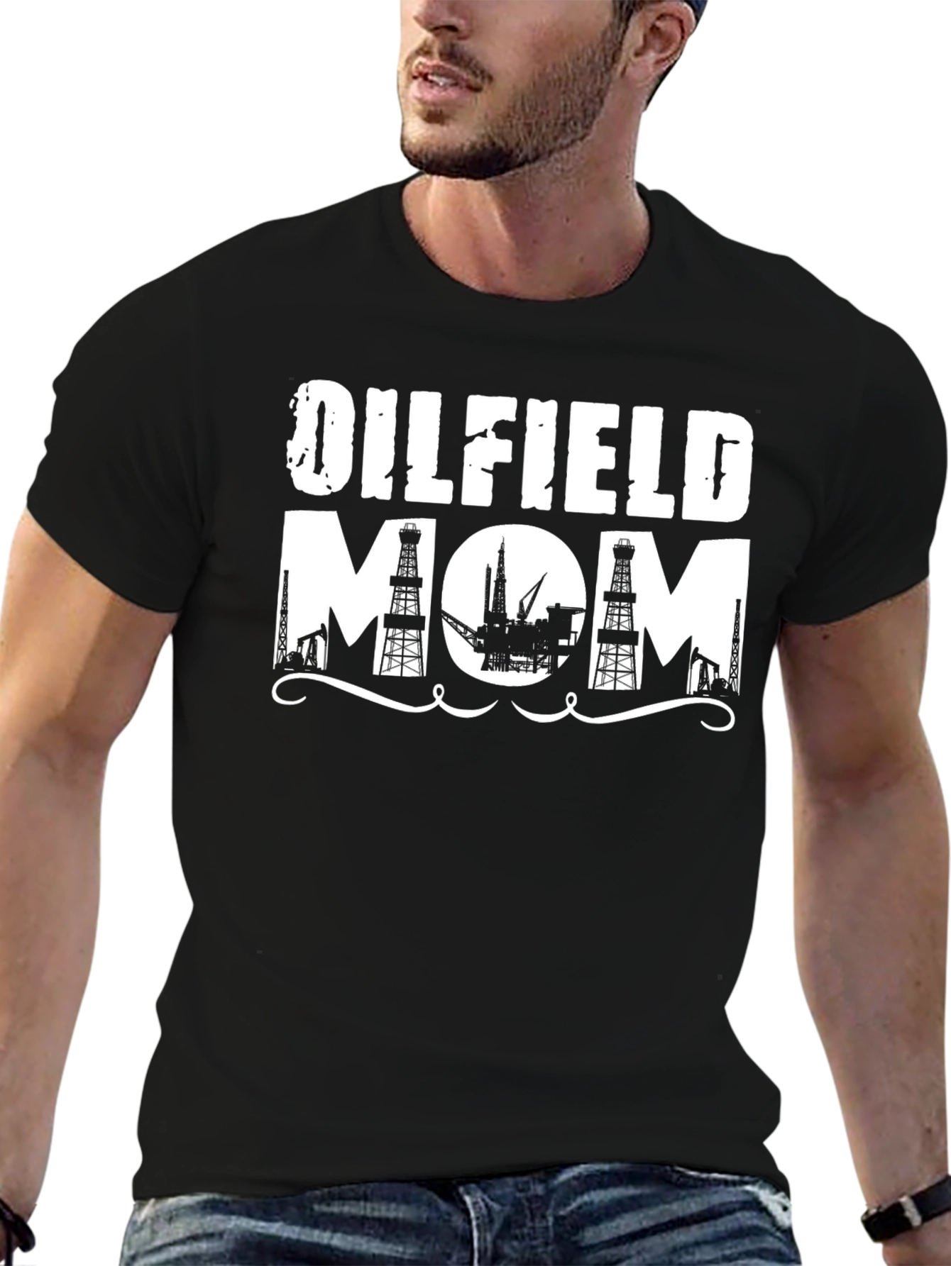 Oilfield Mom Black T-Shirt