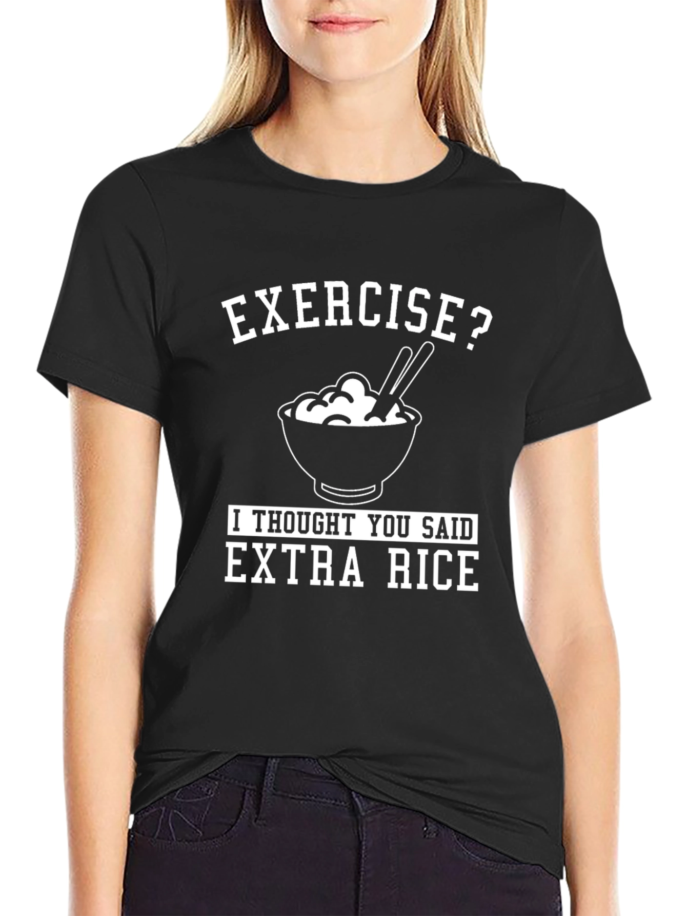 Extra Rice Funny Graphic T-Shirt
