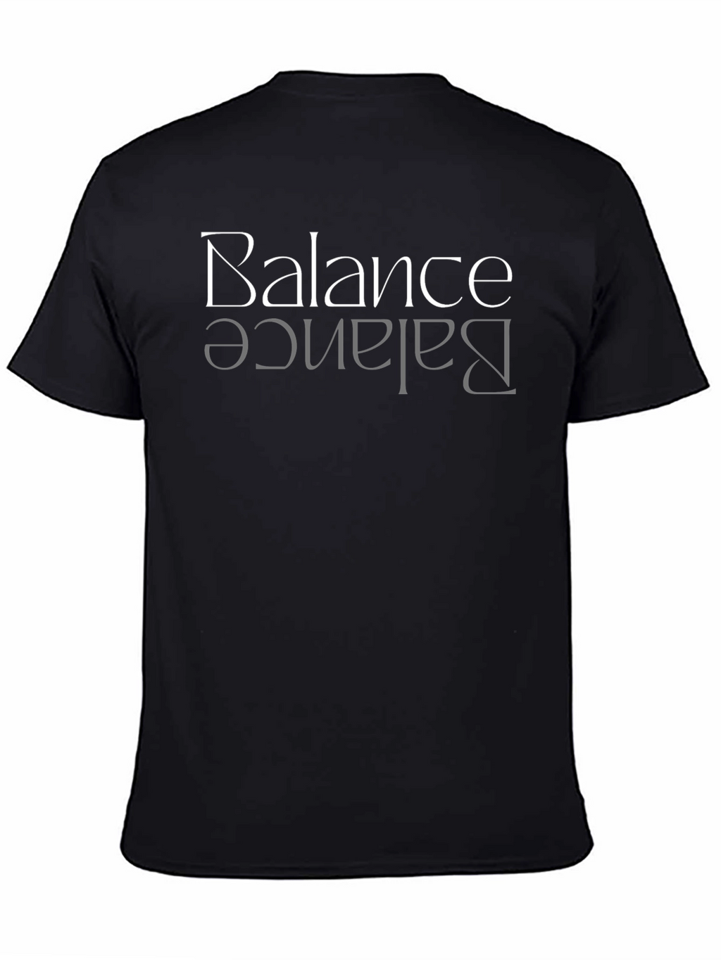 Balance Graphic Tee - Black Crew Neck