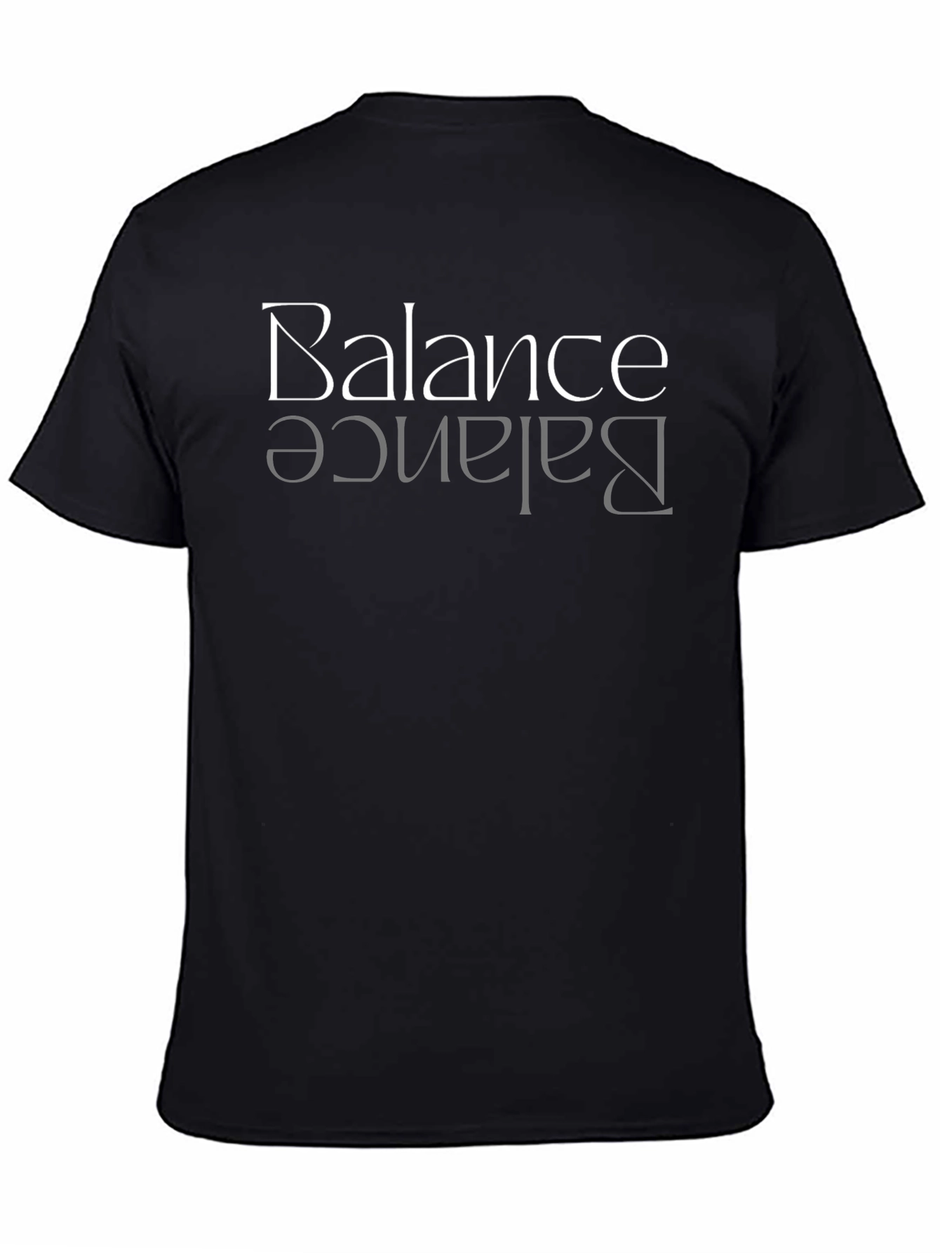 Balance Graphic Tee - Black Crew Neck