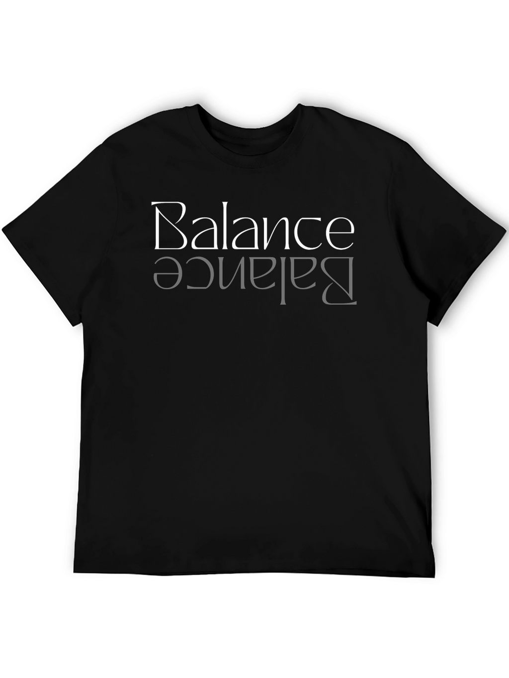 Balance Graphic Tee - Black Crew Neck