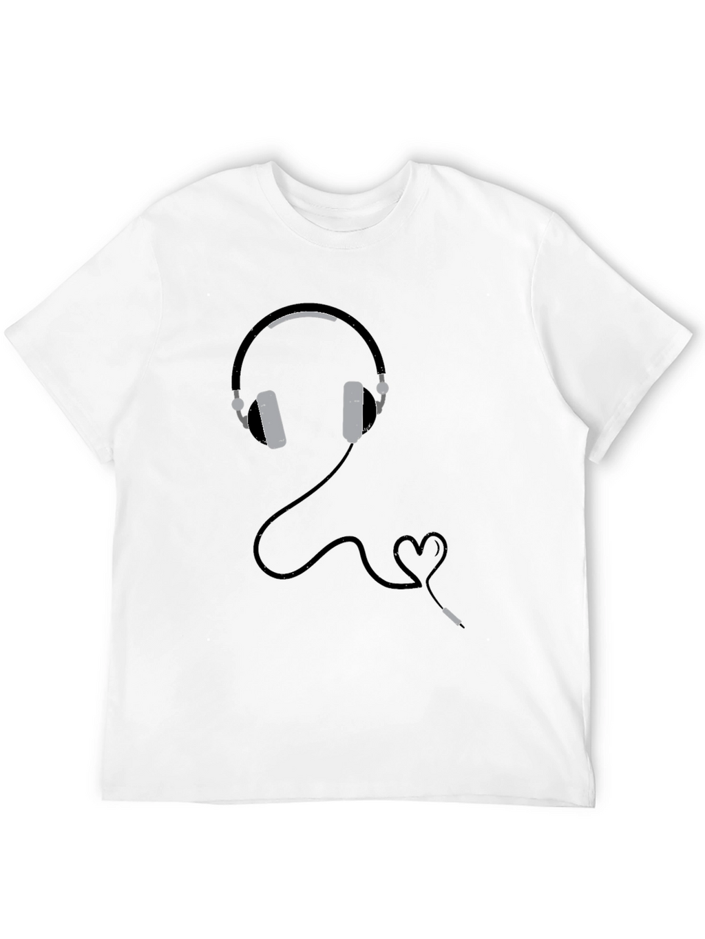 Headphones Heartbeat Graphic Tee