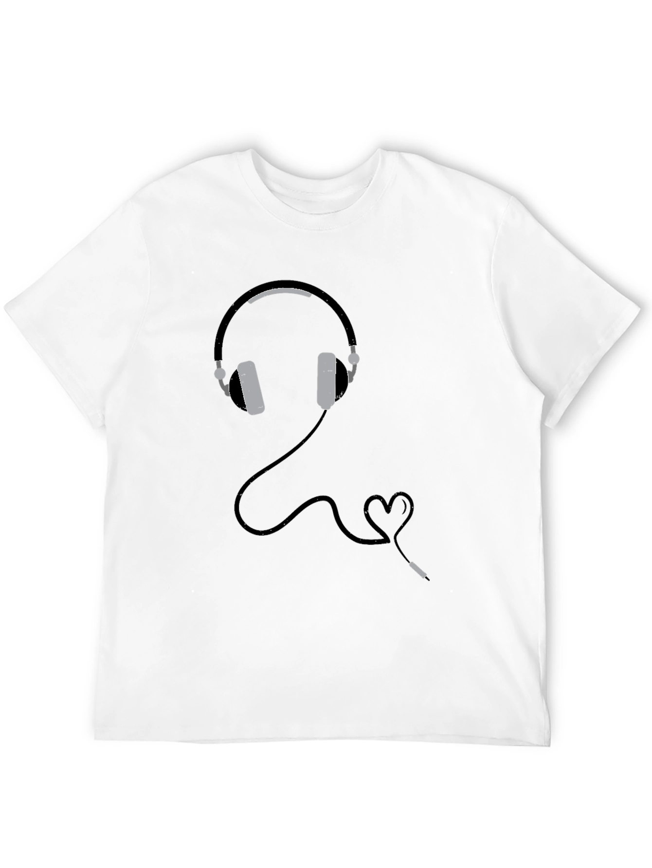 Headphones Heartbeat Graphic Tee