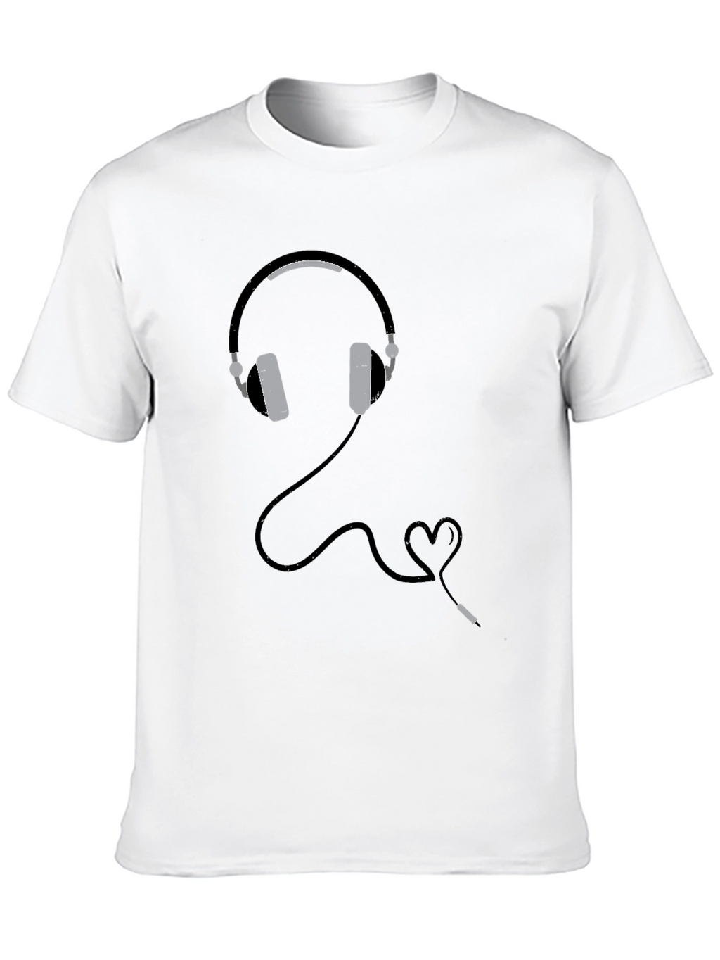Headphones Heartbeat Graphic Tee