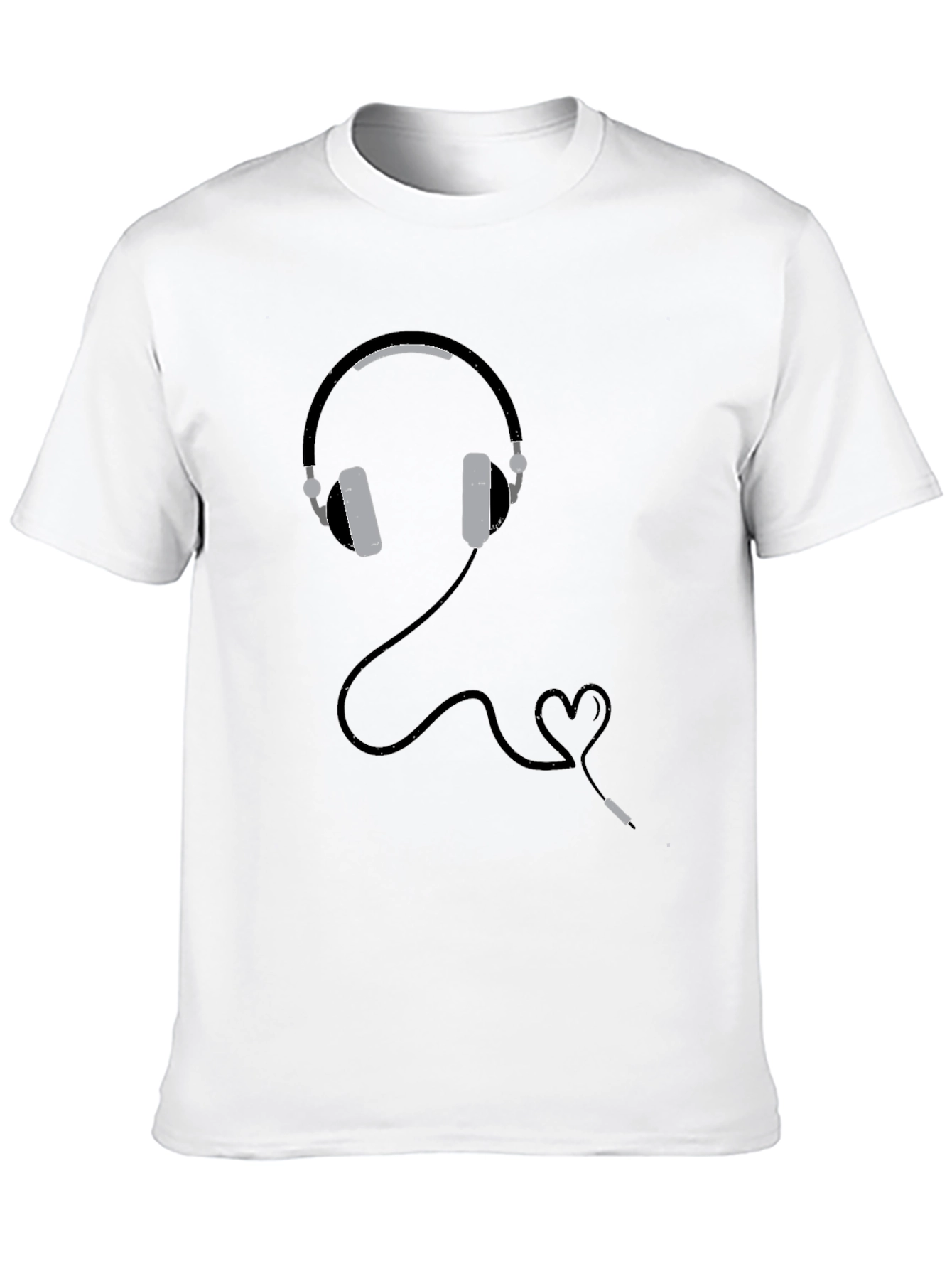 Headphones Heartbeat Graphic Tee