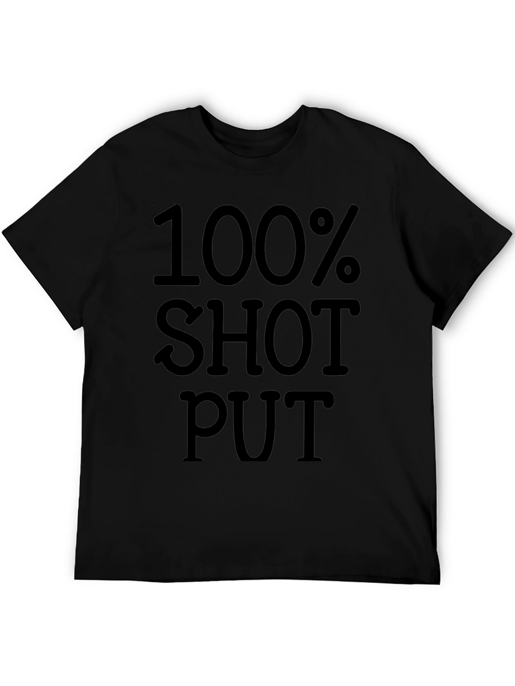 100% Shot Put Black Graphic Tee